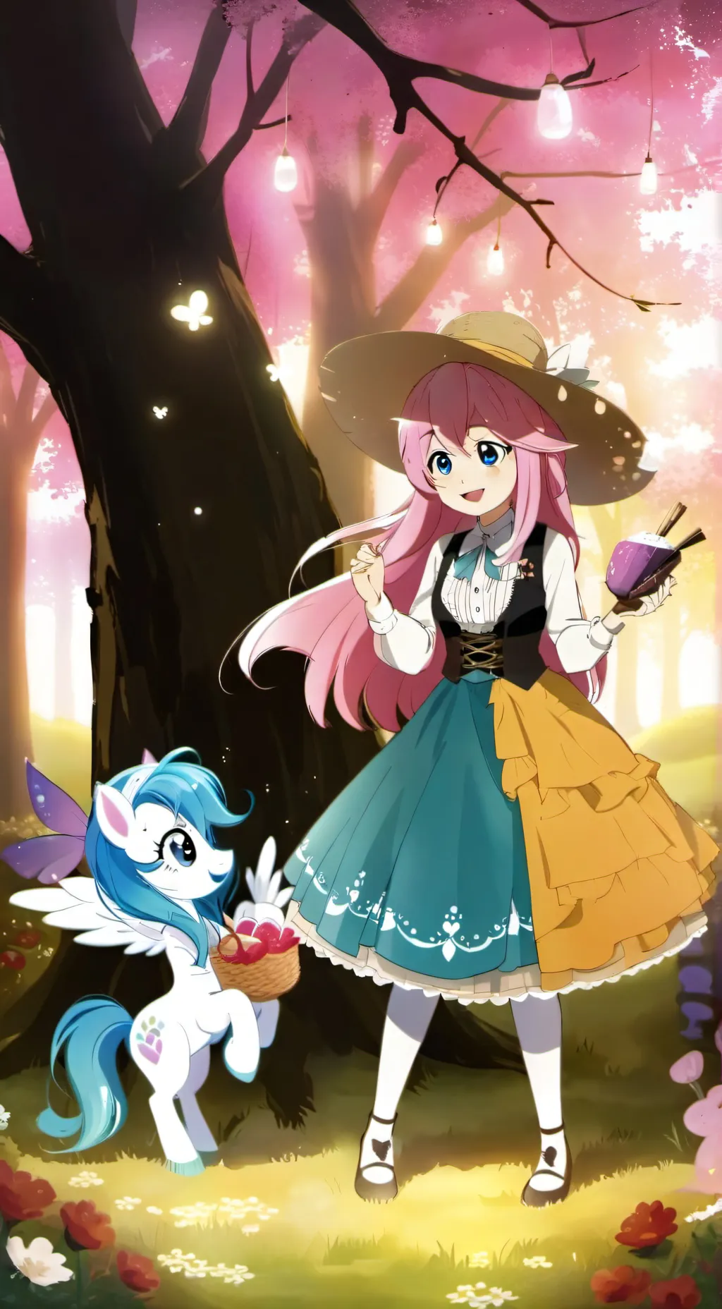 ai character: my little pony  background
