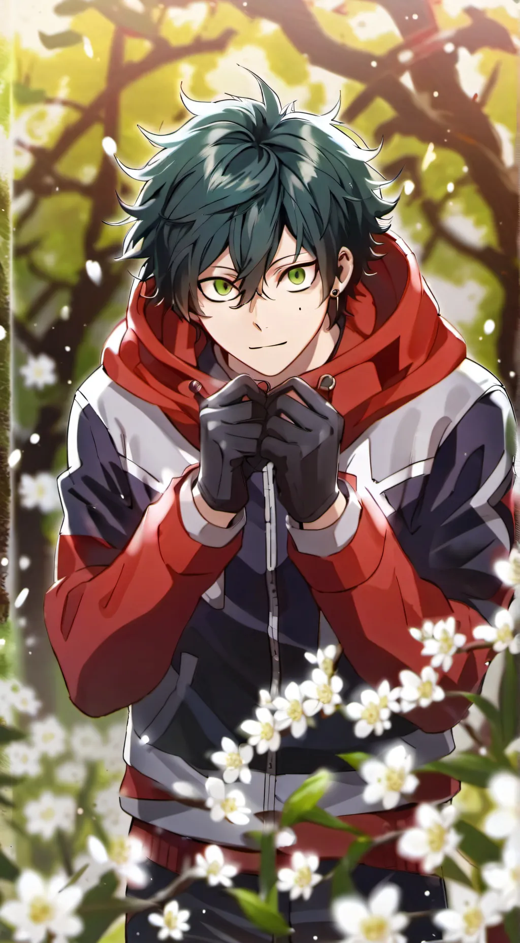 ai character: MHA H4NG3D background