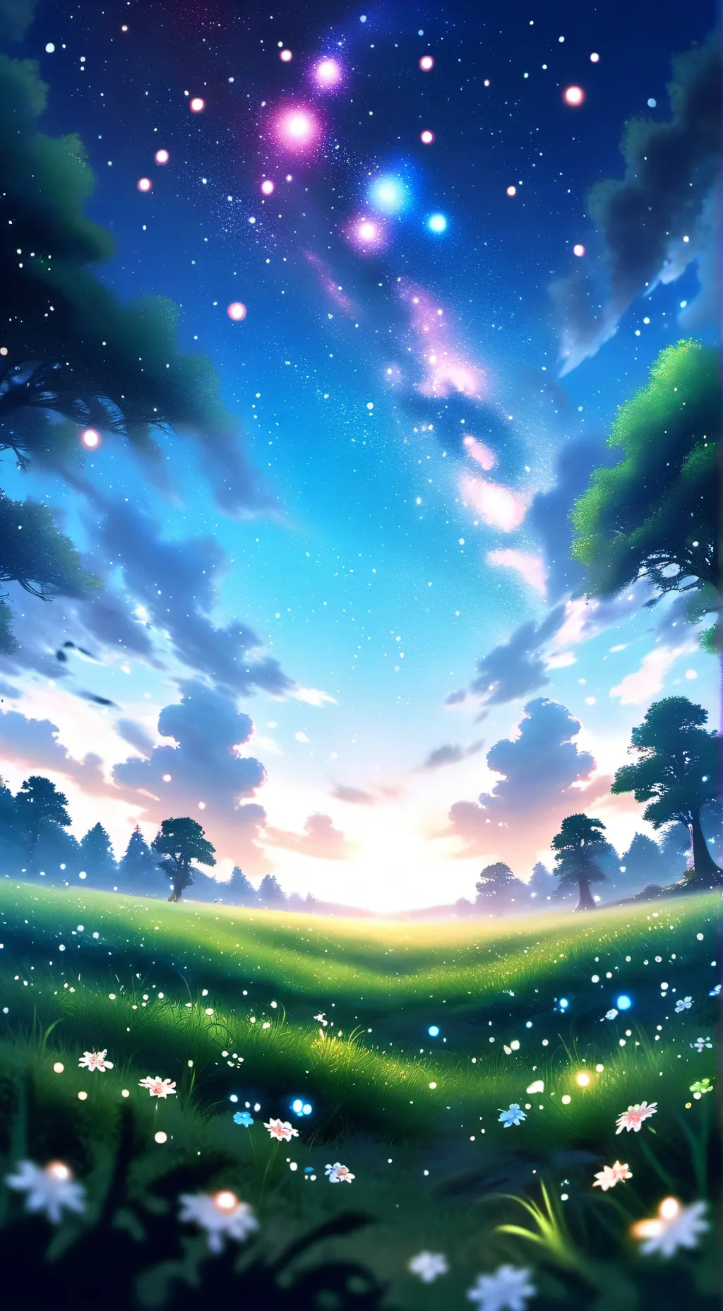 ai character: Grass background