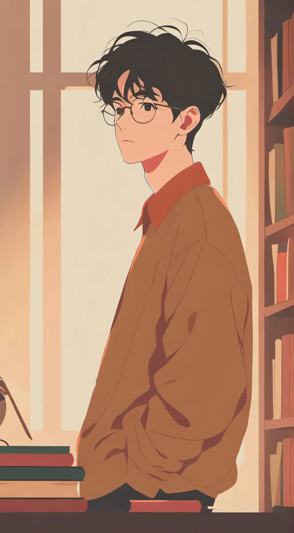 ai character: ᗩᑎᗪᖇEᗯ background