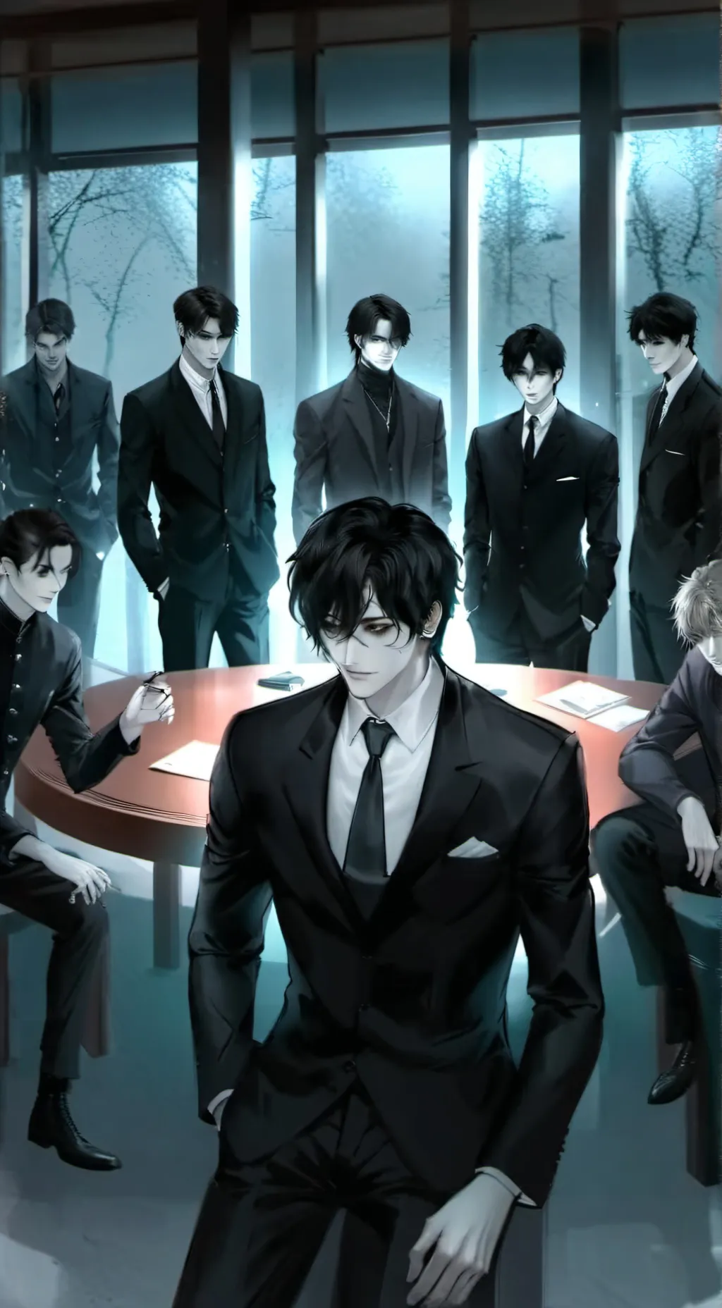 ai character: 8 gentlemen~  background