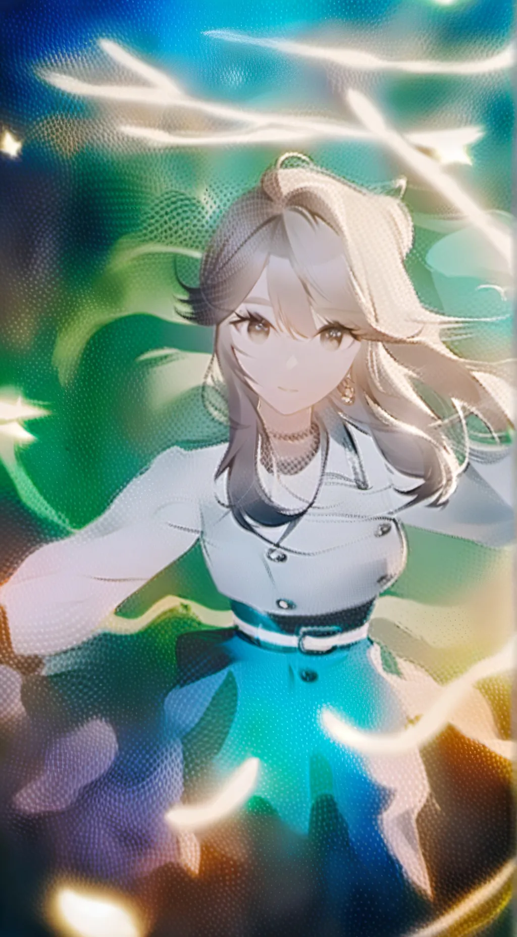 ai character: Turkuaz Renkli Kız background