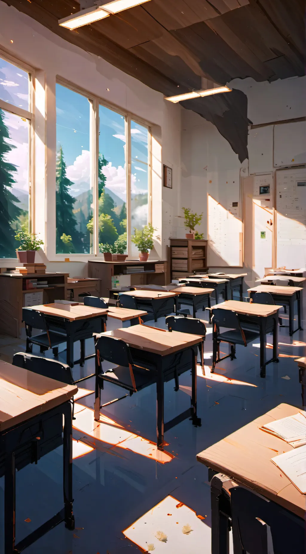 ai character: School!! background