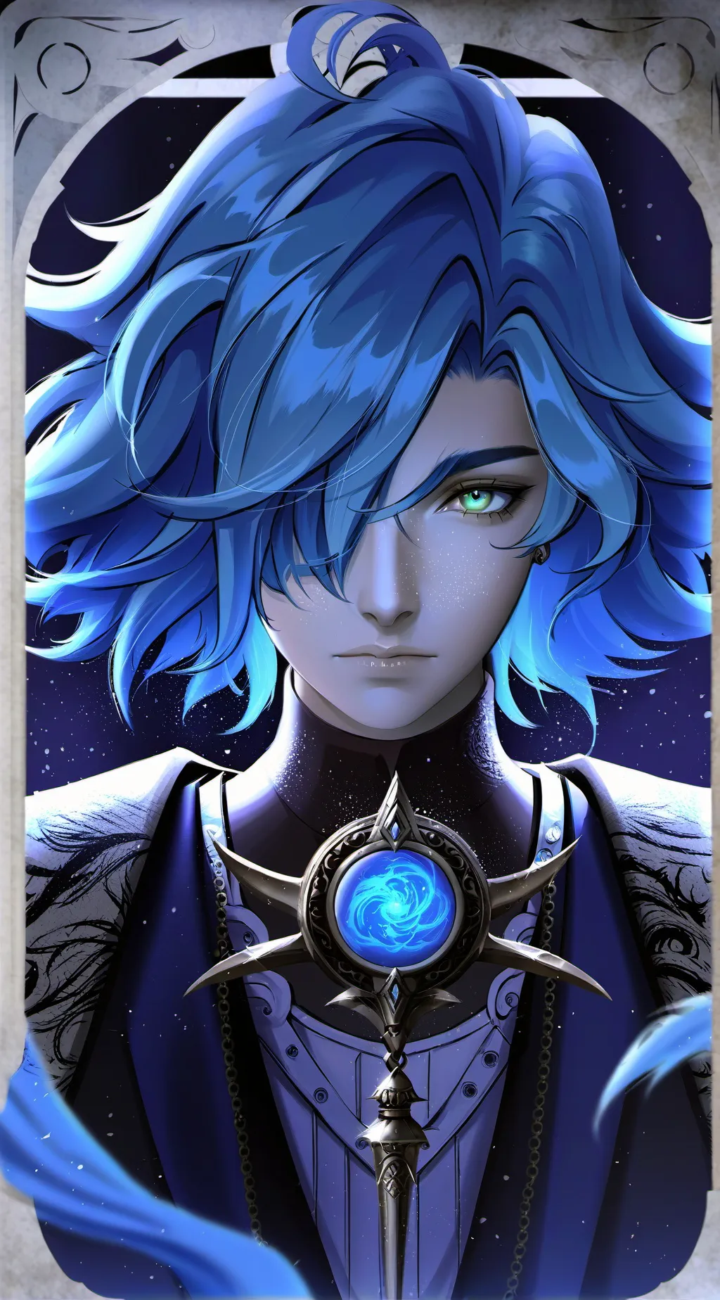 ai character: Mystery background