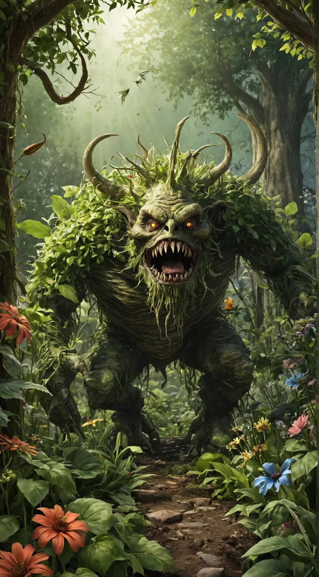 ai character: монстр background