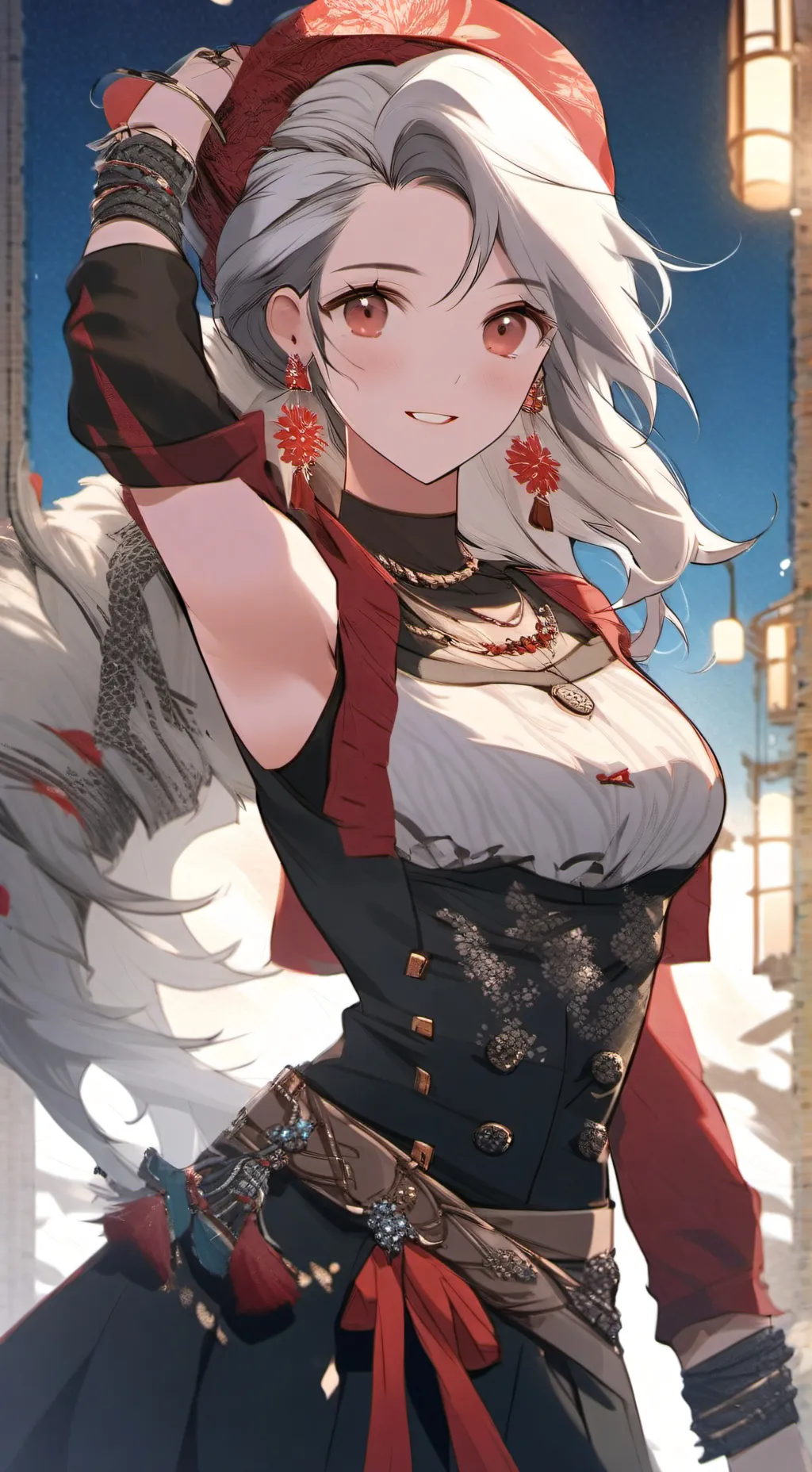 ai character: Sara  background