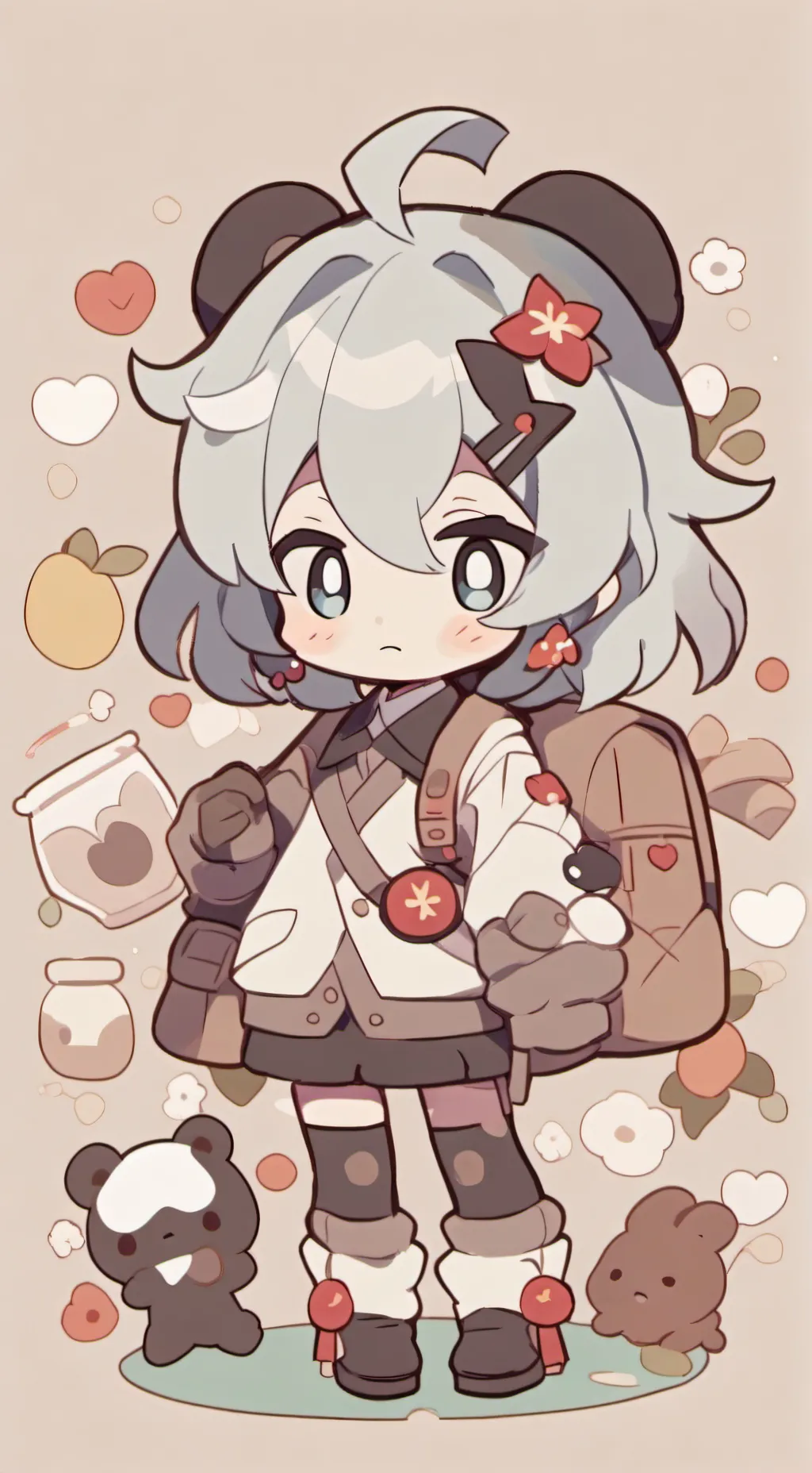 ai character: dw dog infection background