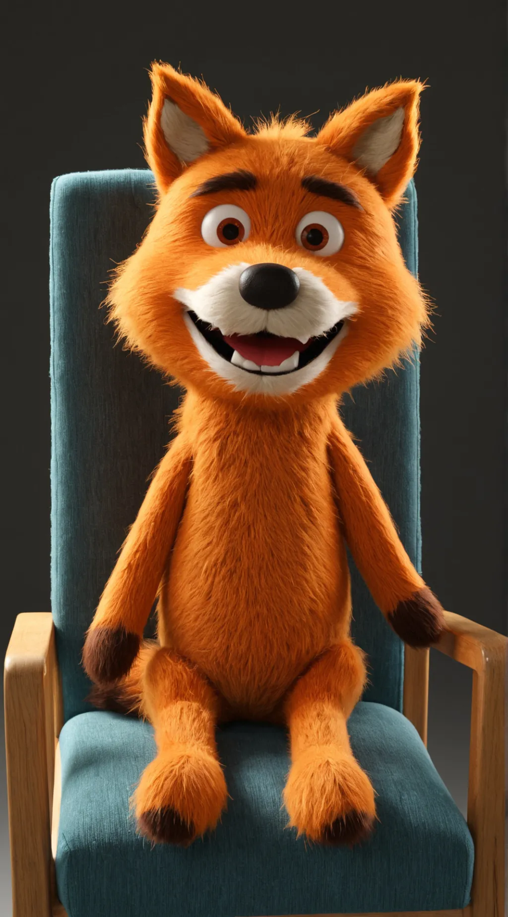 ai character: Stoned fox background