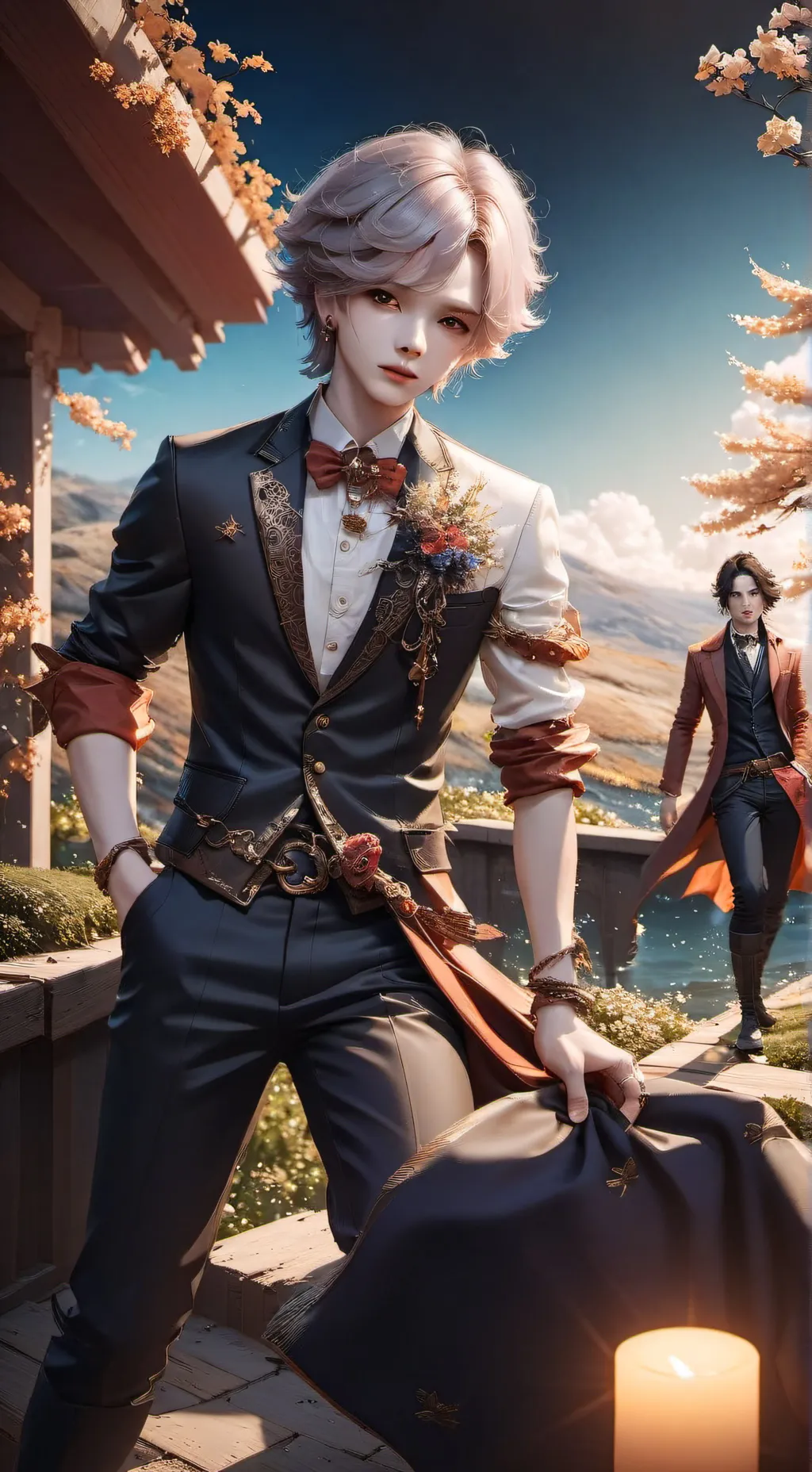 ai character: Celine  background