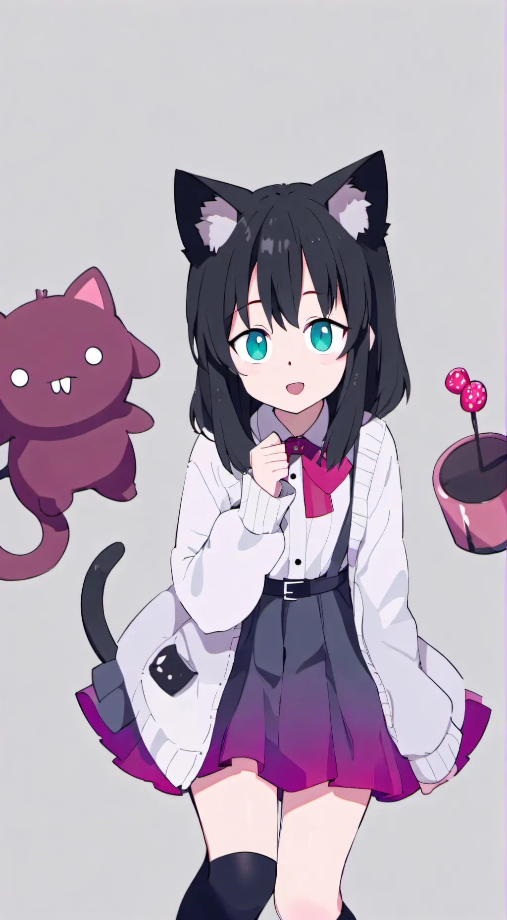 ai character: Cat Mui background