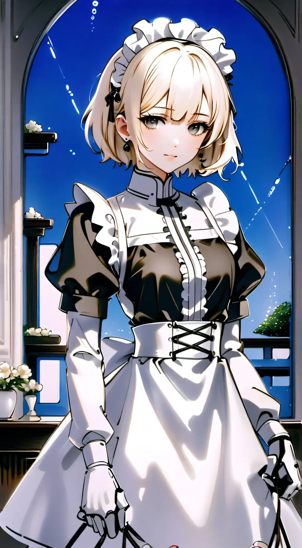 ai character: Aqua background