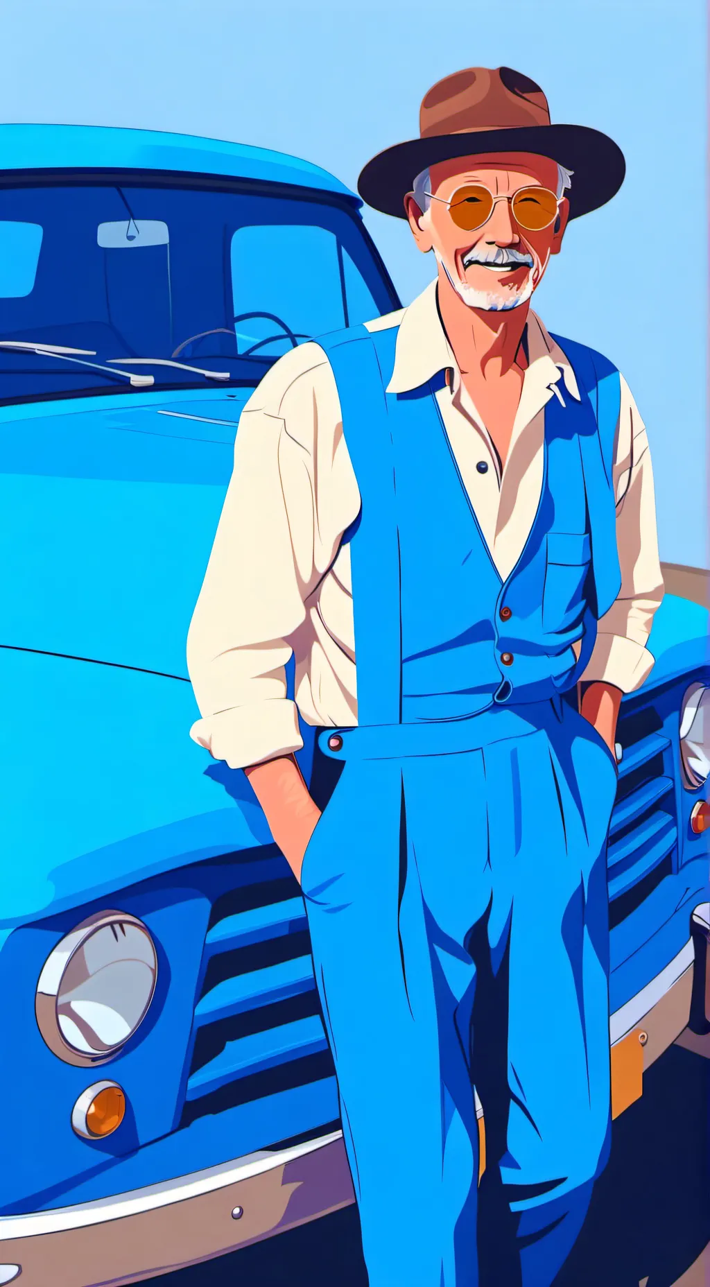 ai character: Billy the hilly  background