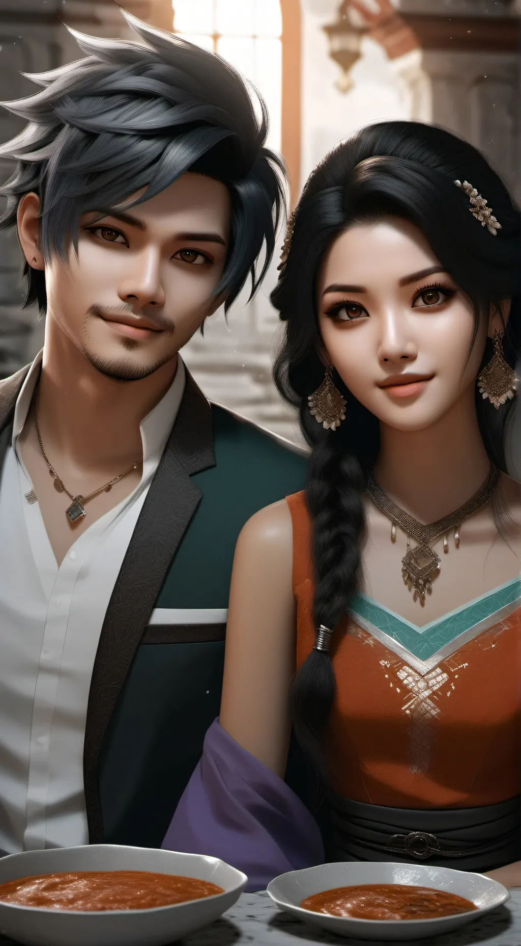 ai character: APHMAU E.X.E background