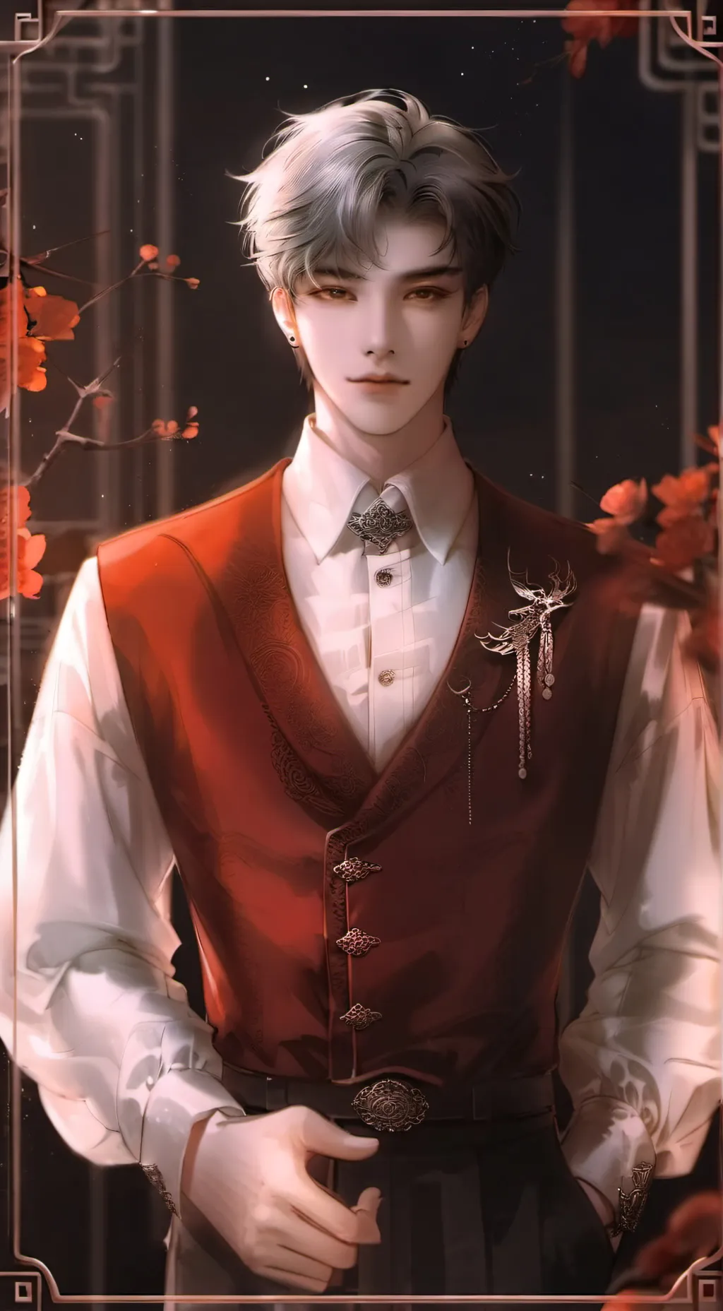 ai character: —♣ Santiago ♣— background