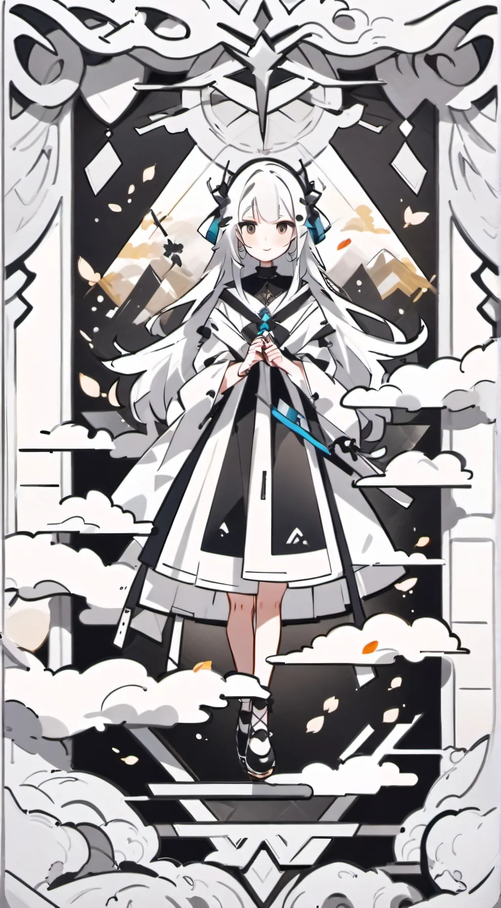 ai character: Wenda in jump rope background