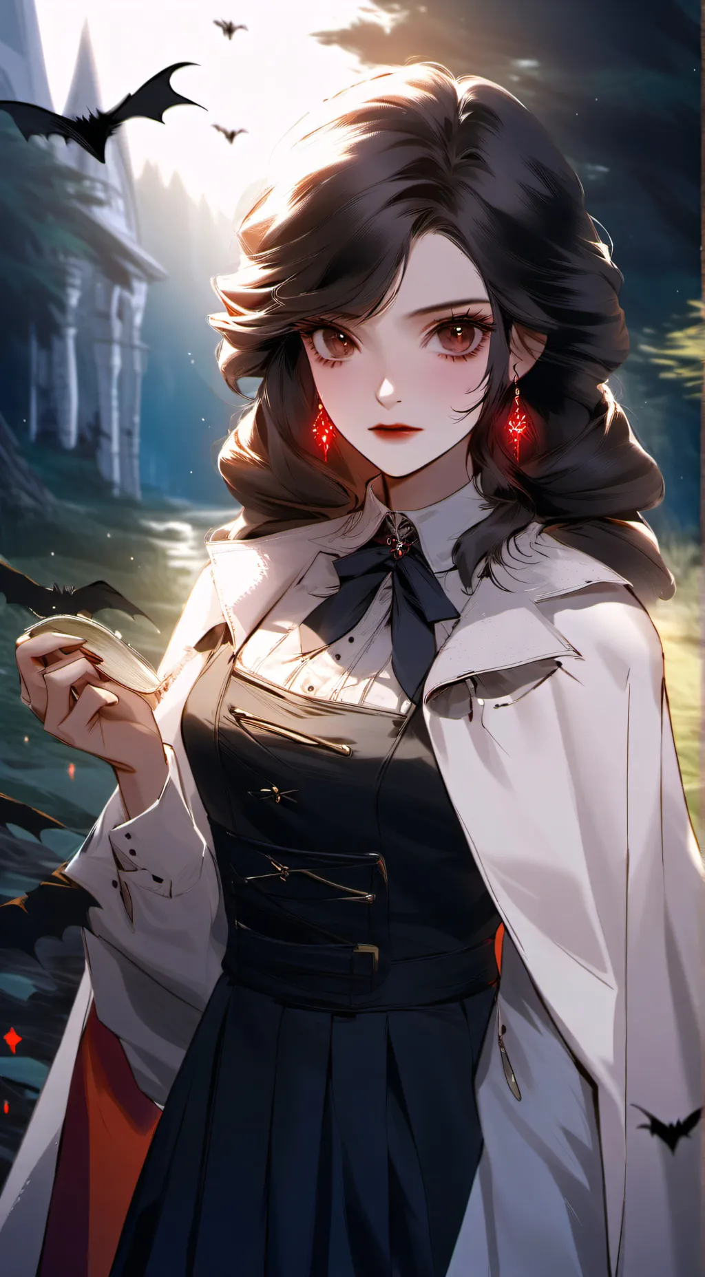 ai character: Rose Bloodlit background