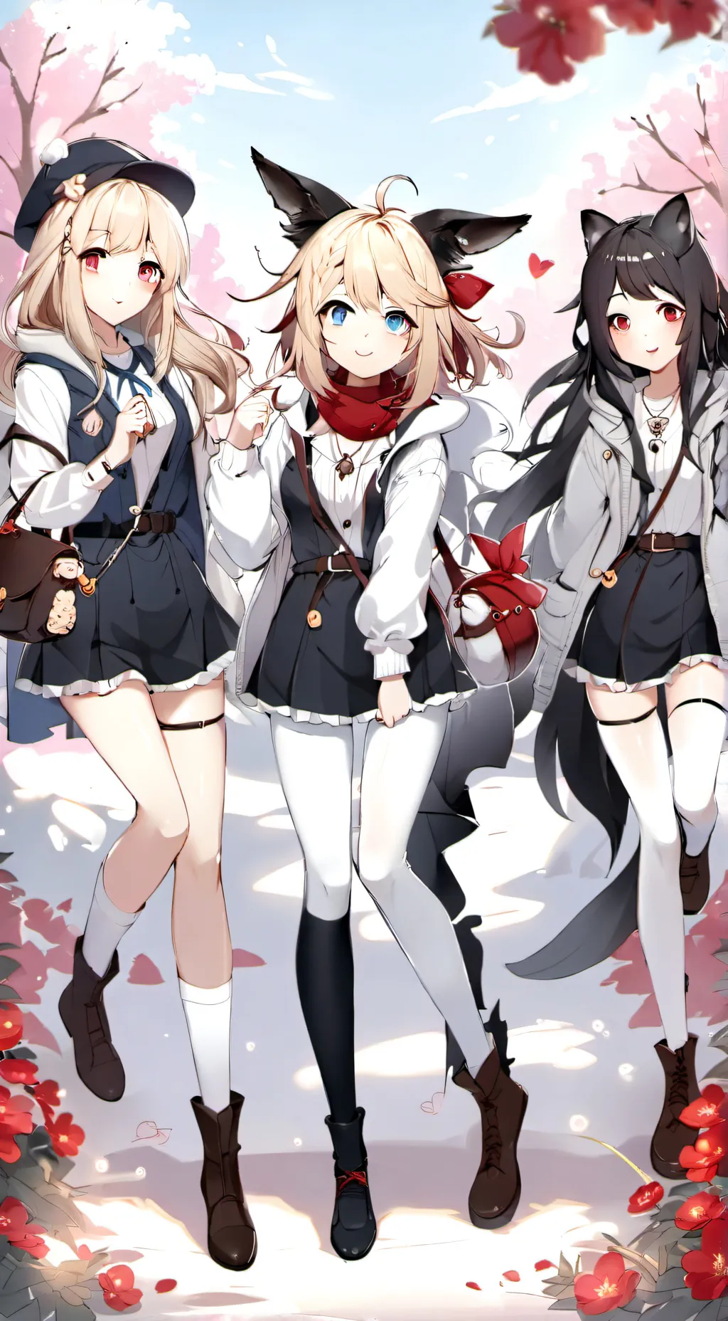 ai character: 3 Friends background