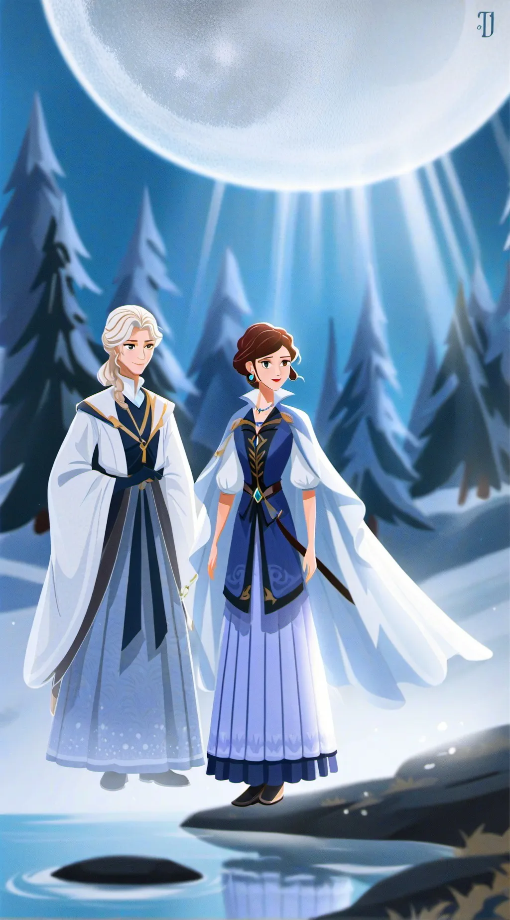 ai character: Luna background