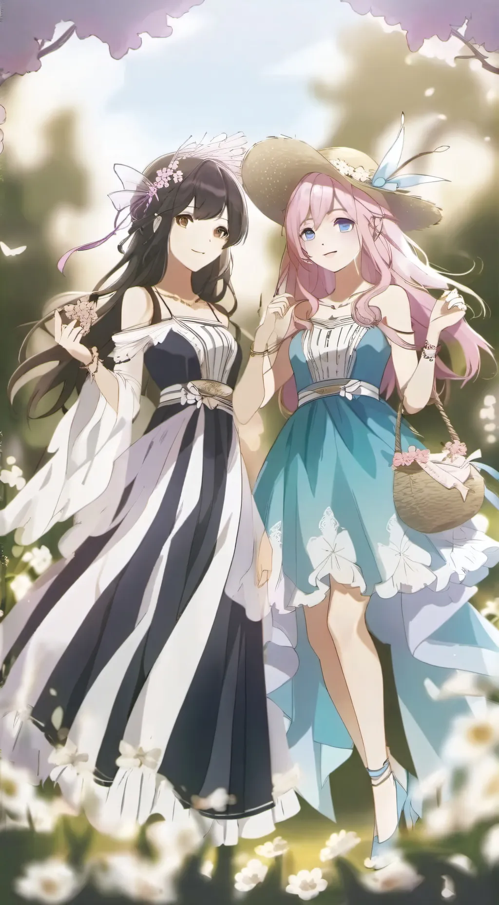 ai character: Anna and Yuri background