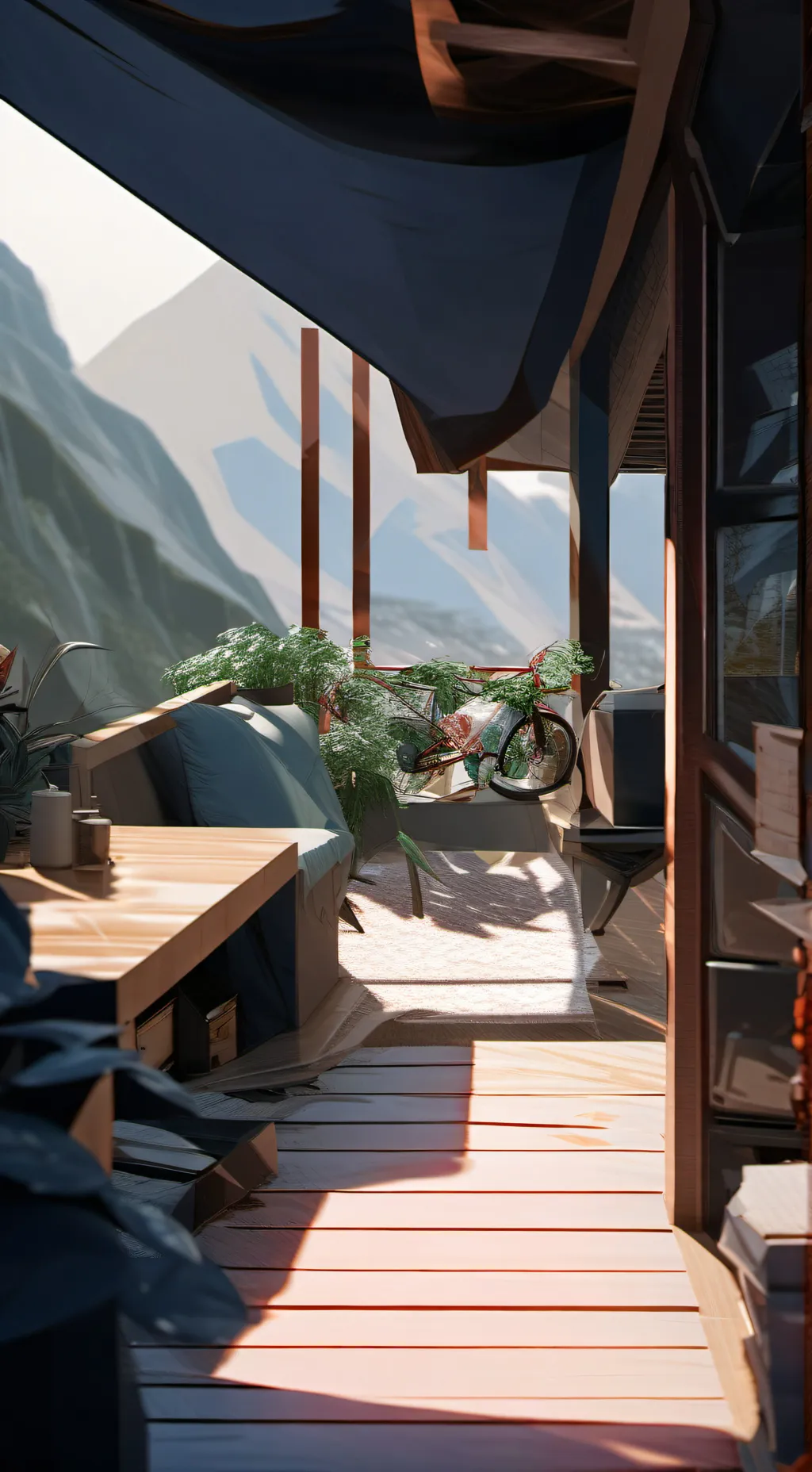 ai character: red fox x demon background