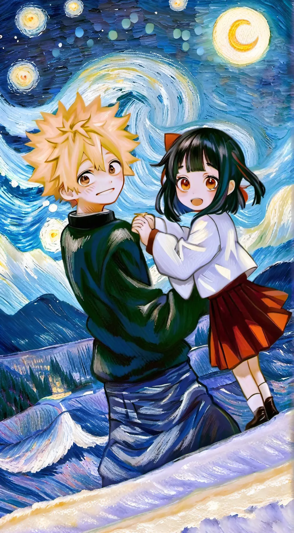 ai character: katsuki Bakugo  background