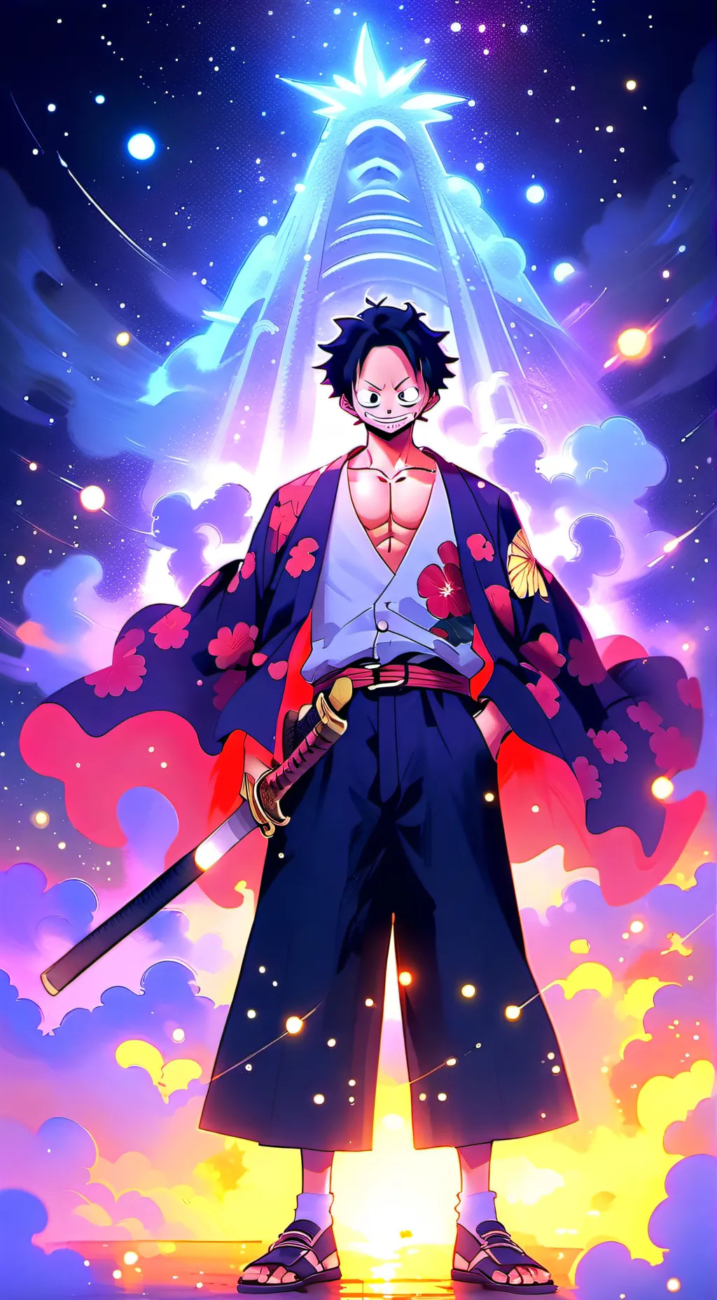 ai character: One Piece Hogwarts background