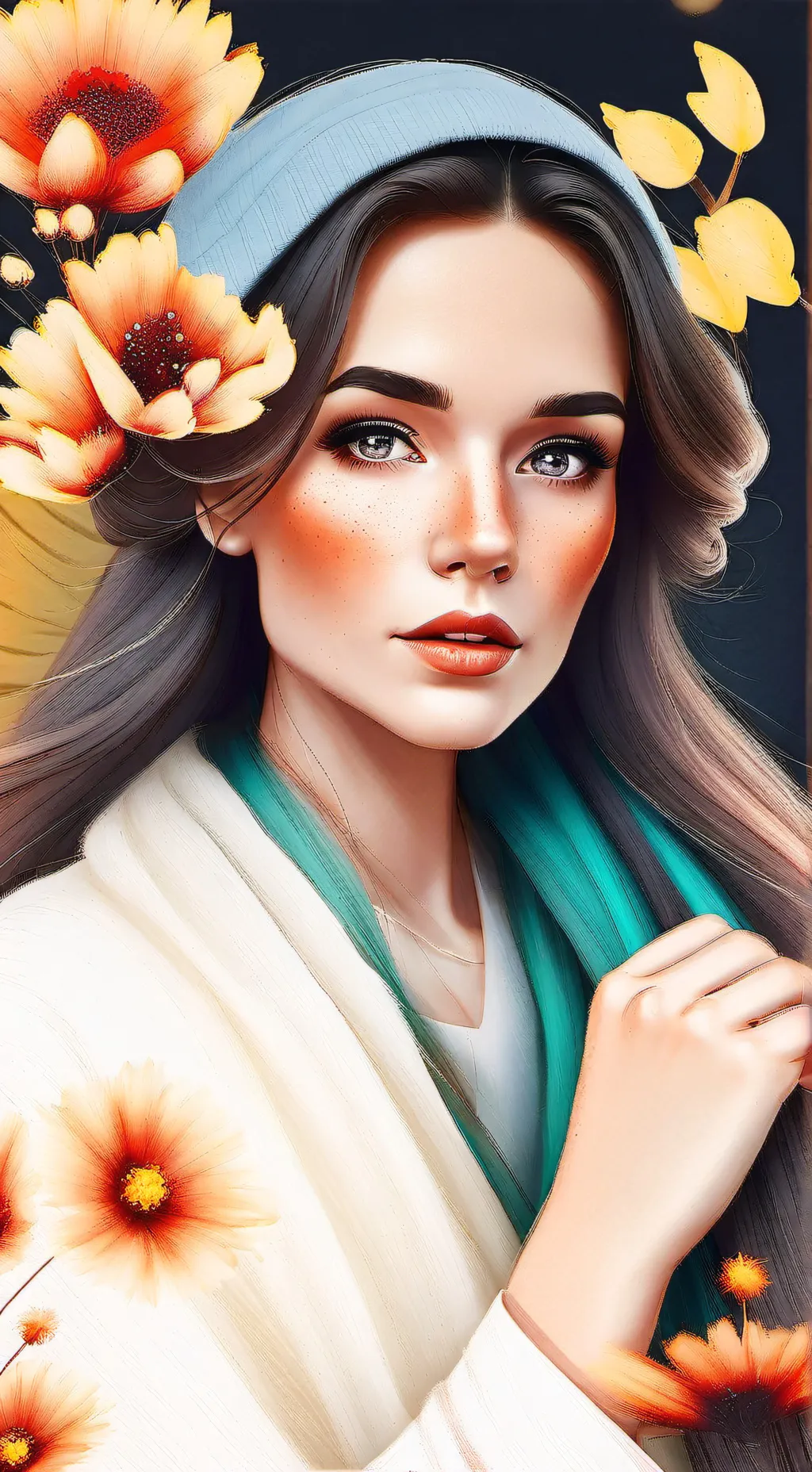 ai character: Натали. background