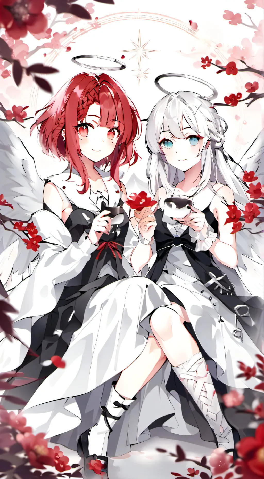 ai character: angel girls background