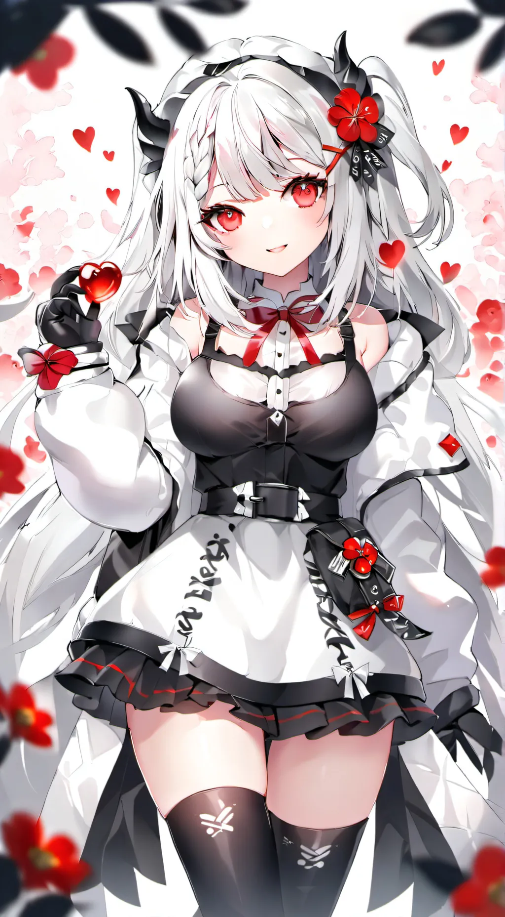 ai character: cute girl background