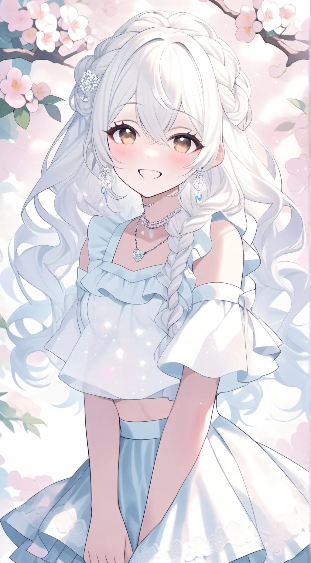 ai character: tulip 🌷❤️🌷  background