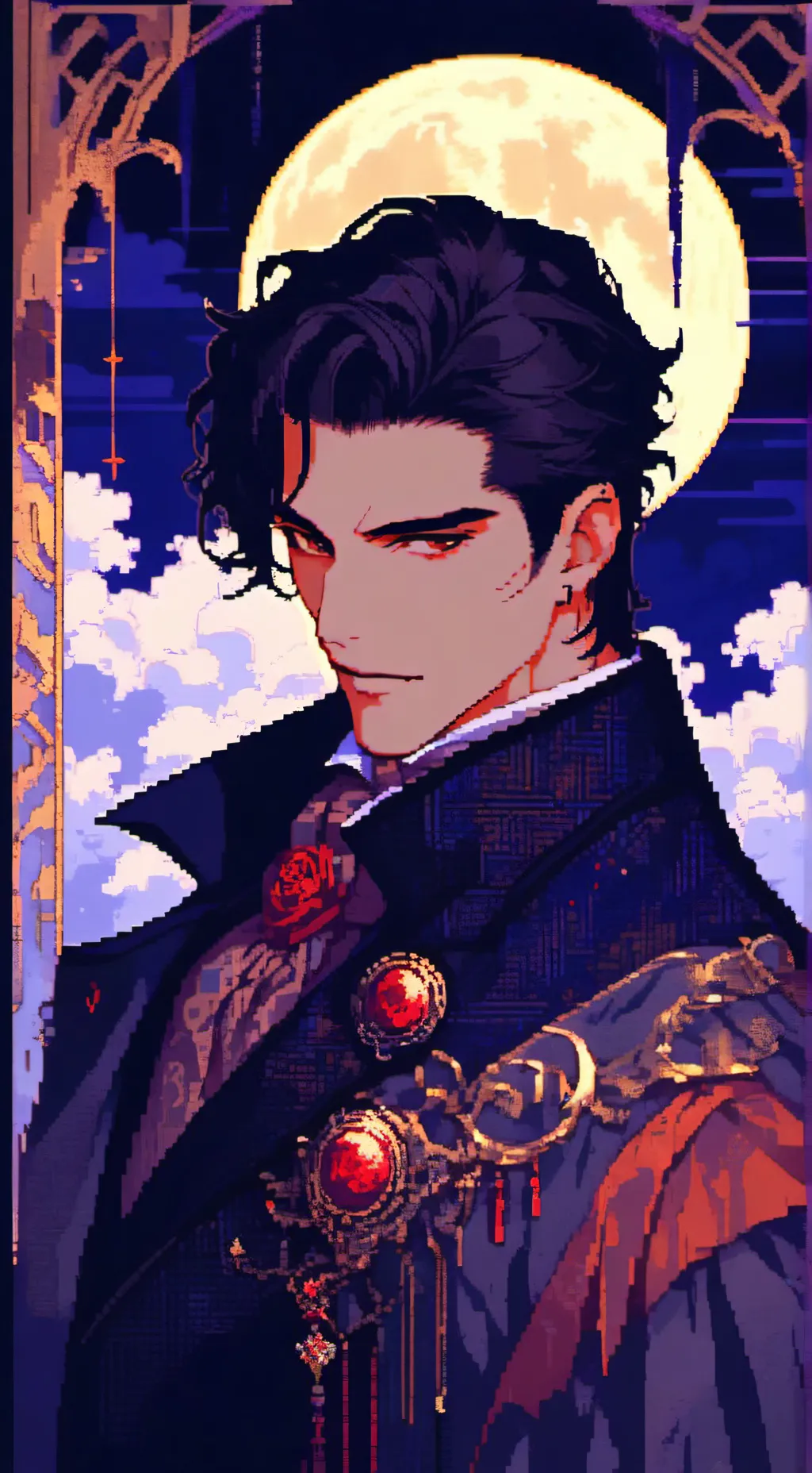 ai character: Blood moon ball  background