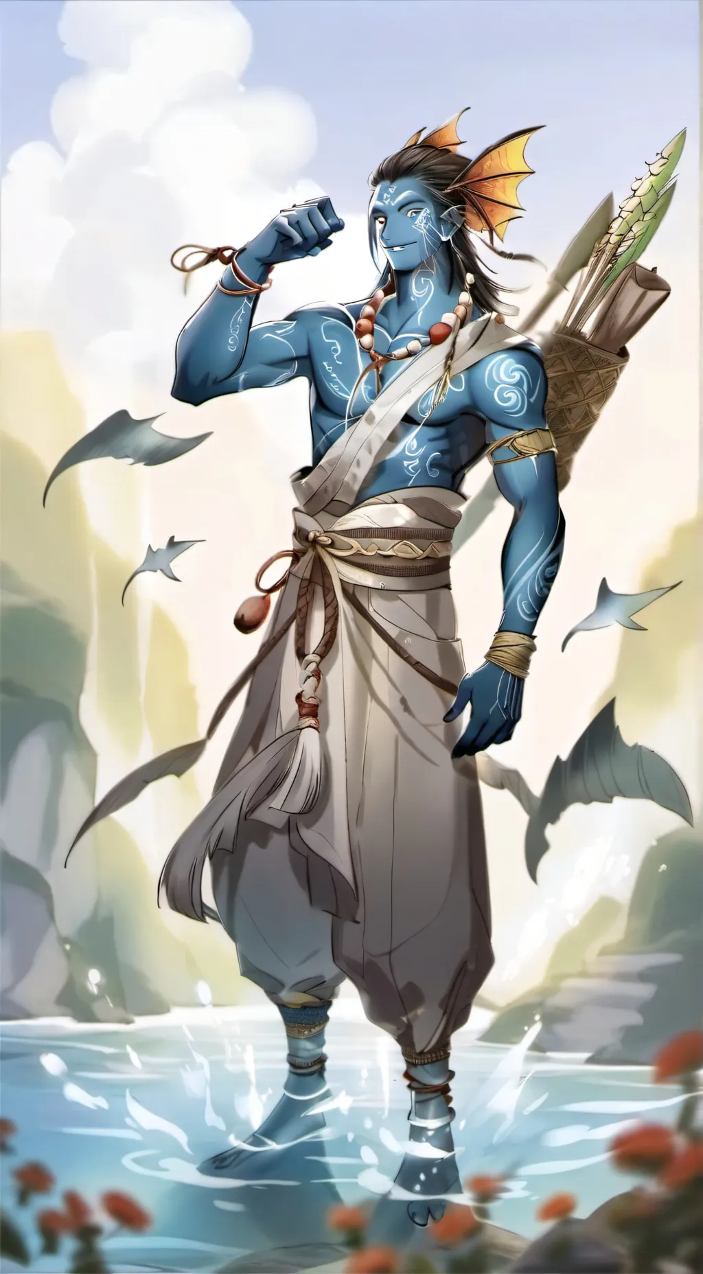 ai character: Arlong  background