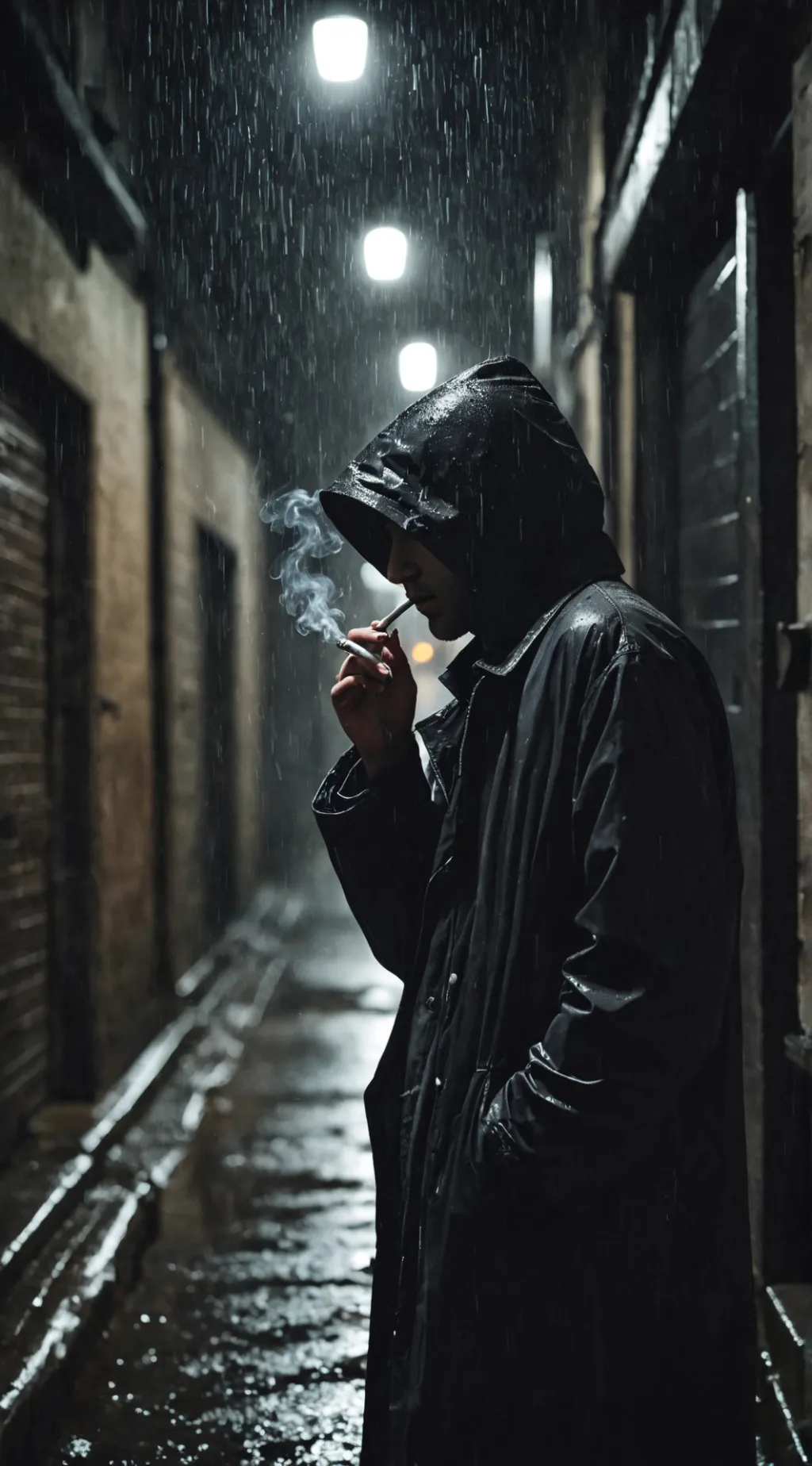 ai character: mysterious person  background