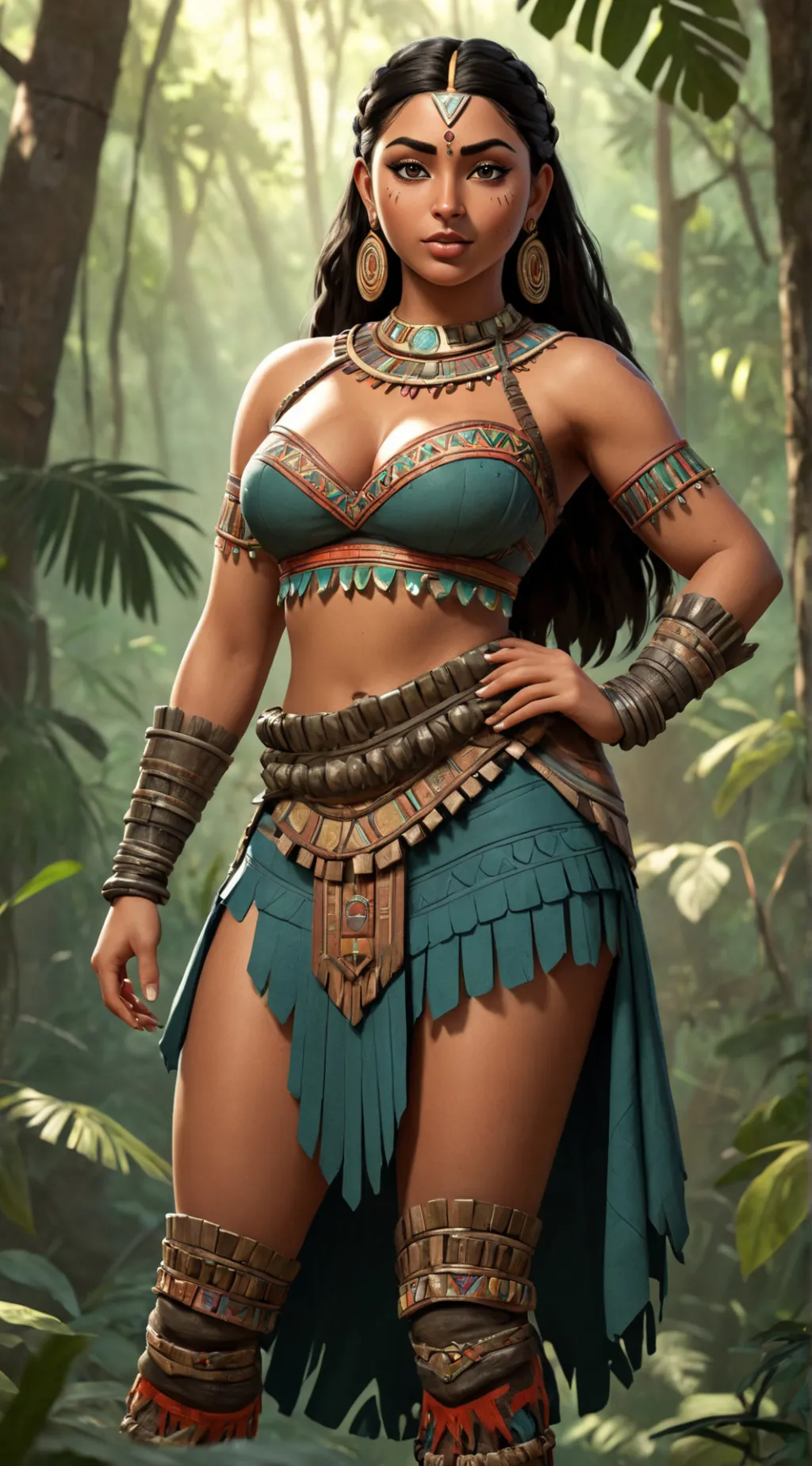 ai character: Fuma Of Aztec background