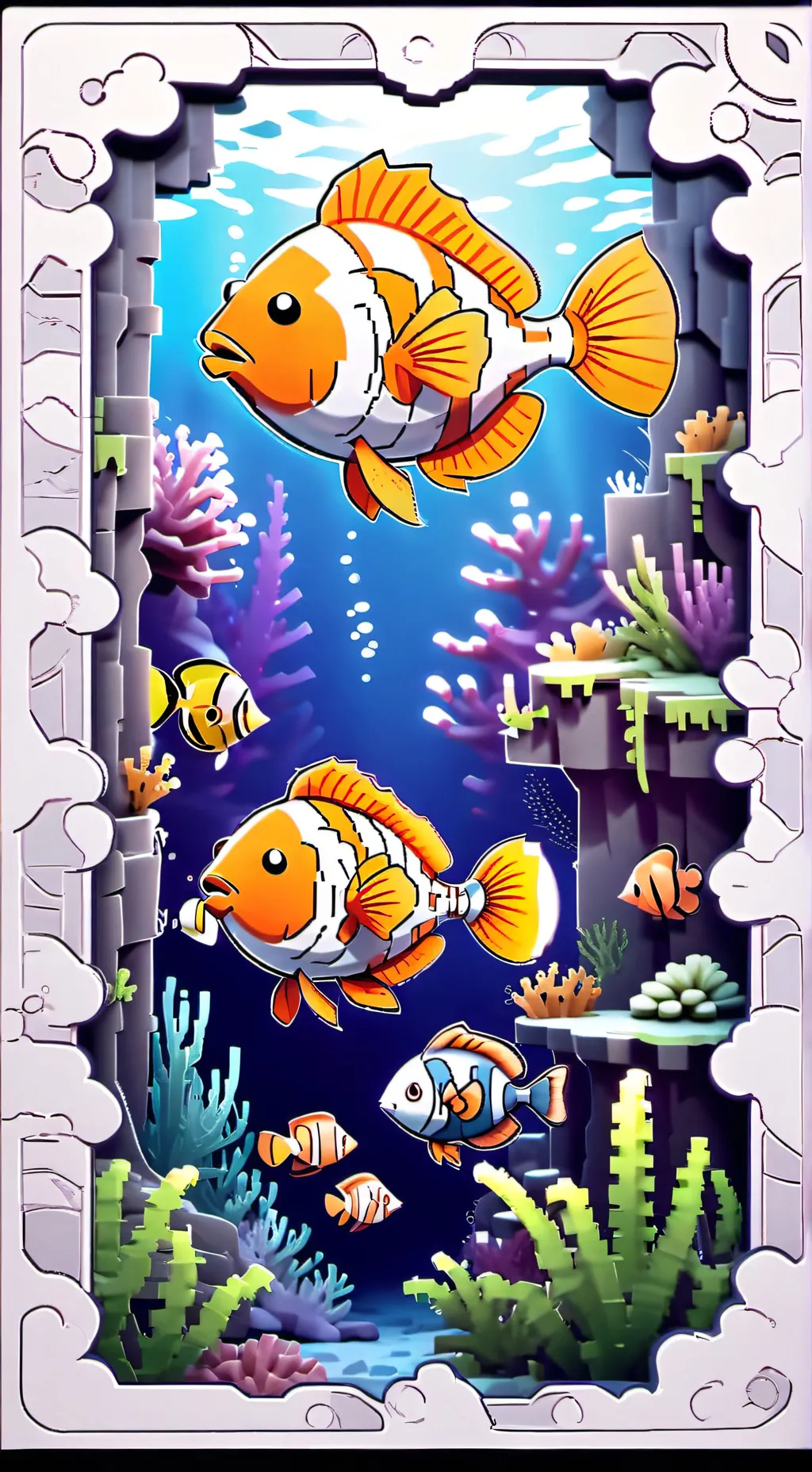 ai character: ur pet fish background