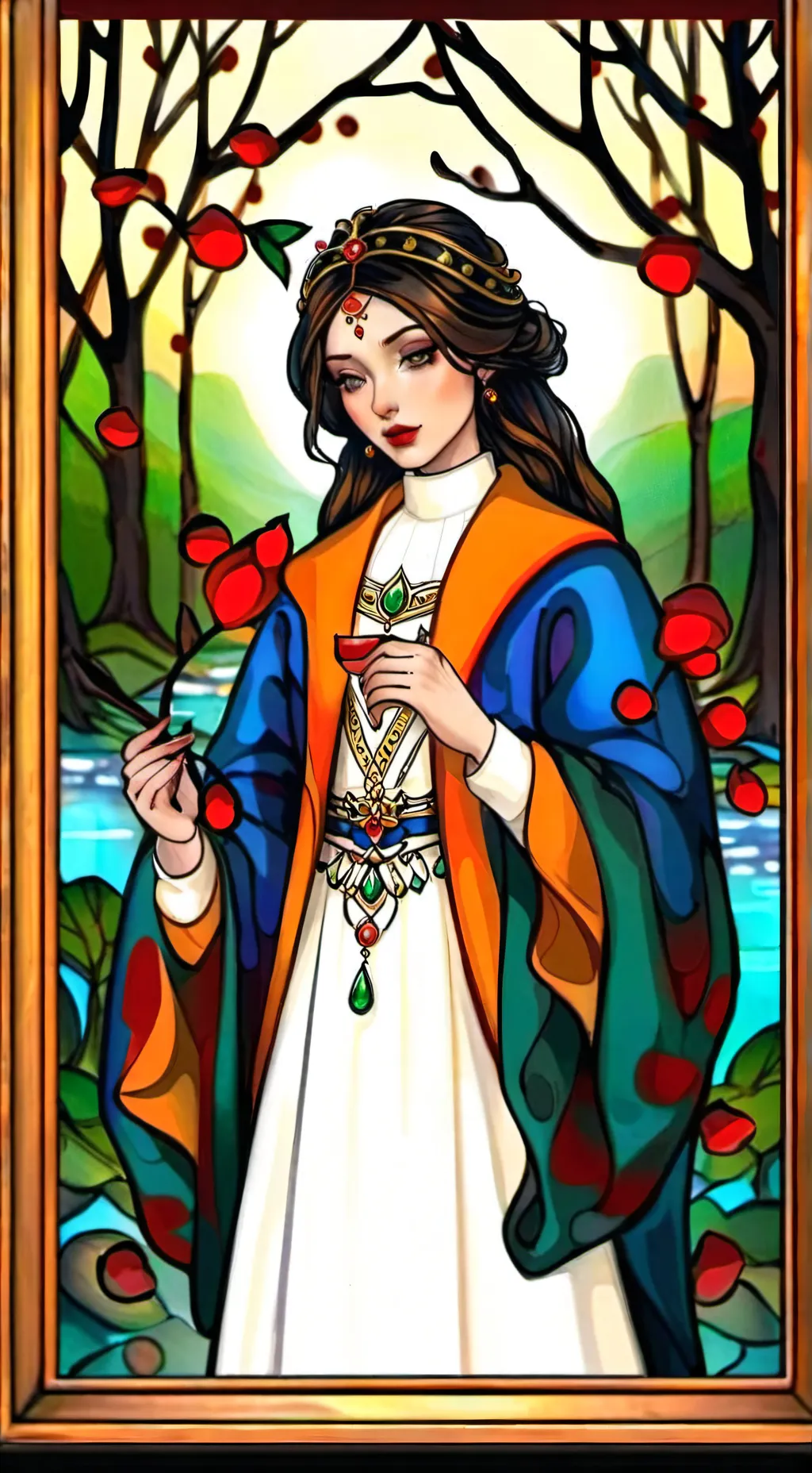 ai character: Мира background