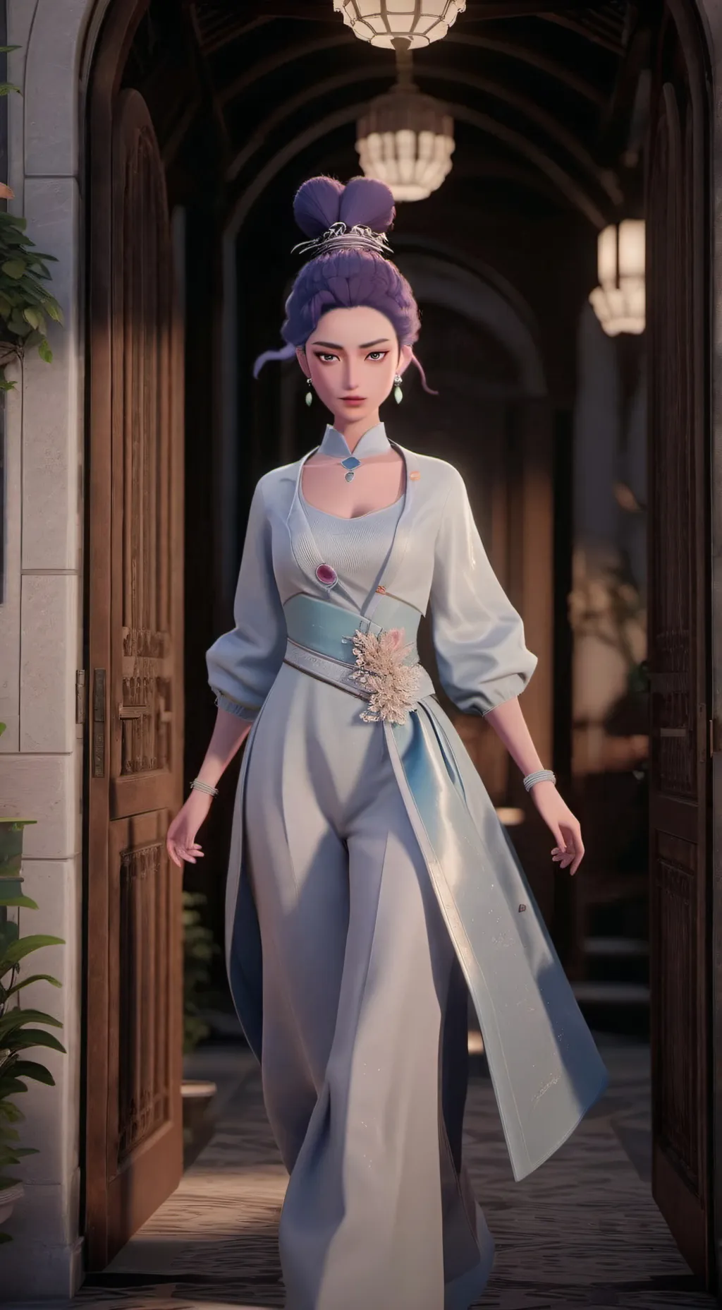 ai character: kpop demon hunters background