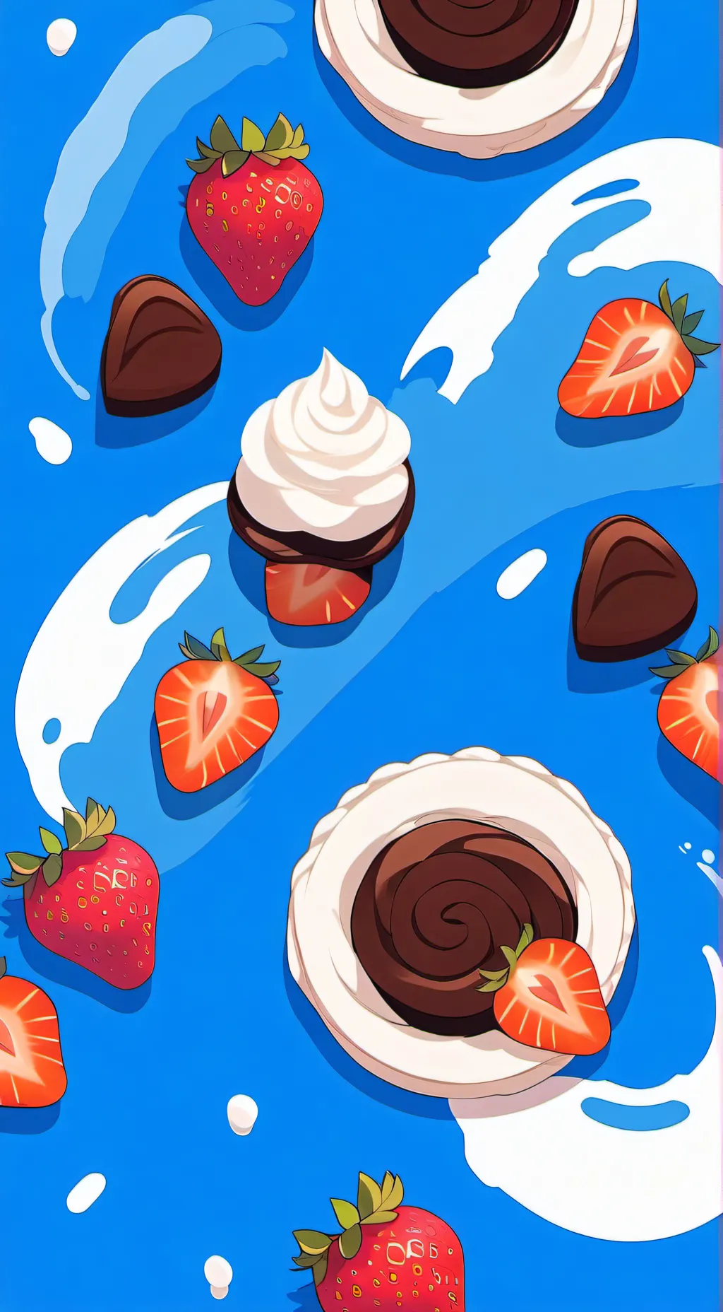 ai character: Fruitcake background