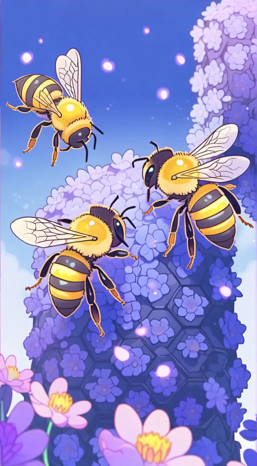 ai character: Bees :3 background
