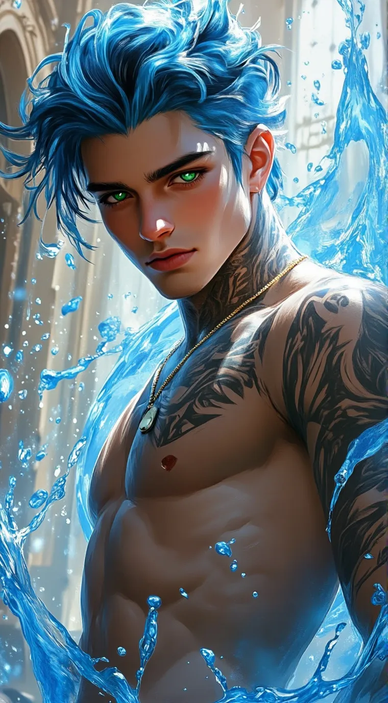 ai character: Aquarius  background