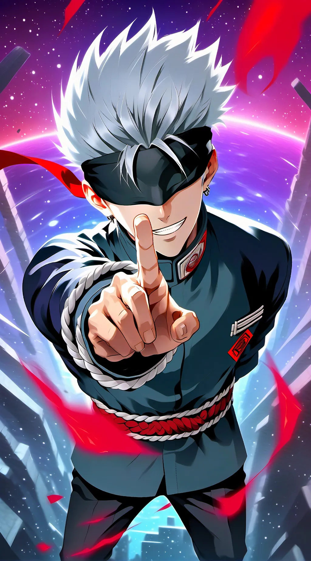 ai character: Gojo Satoru background