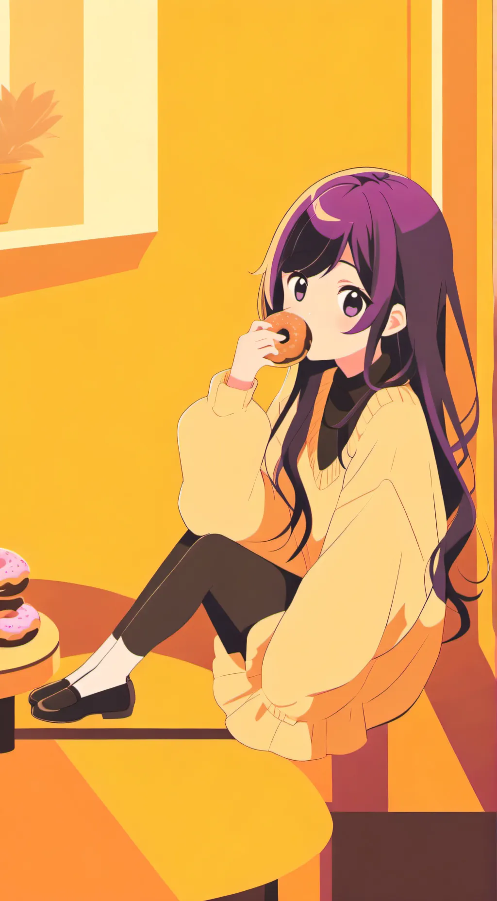 ai character: stella background