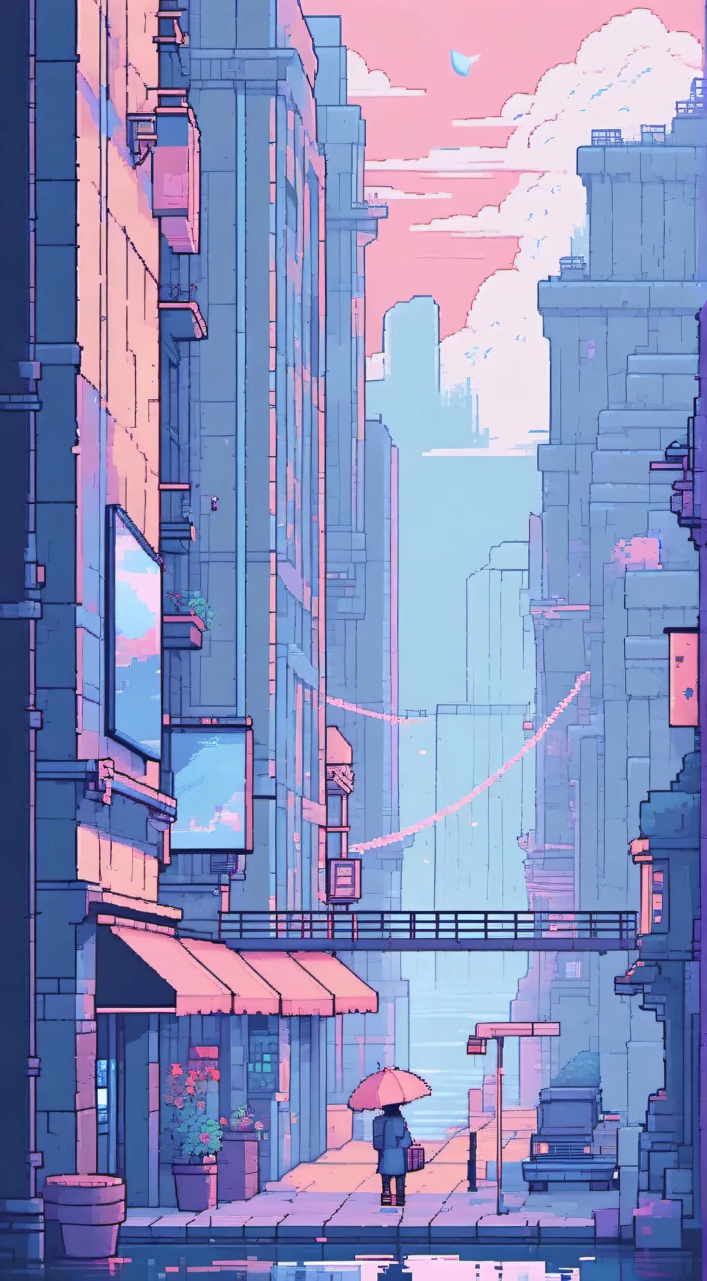 ai character: Growth of giggle background