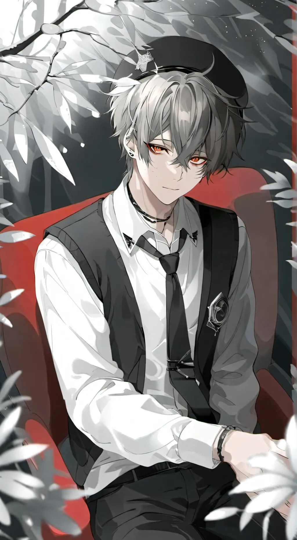 ai character: Issac  background