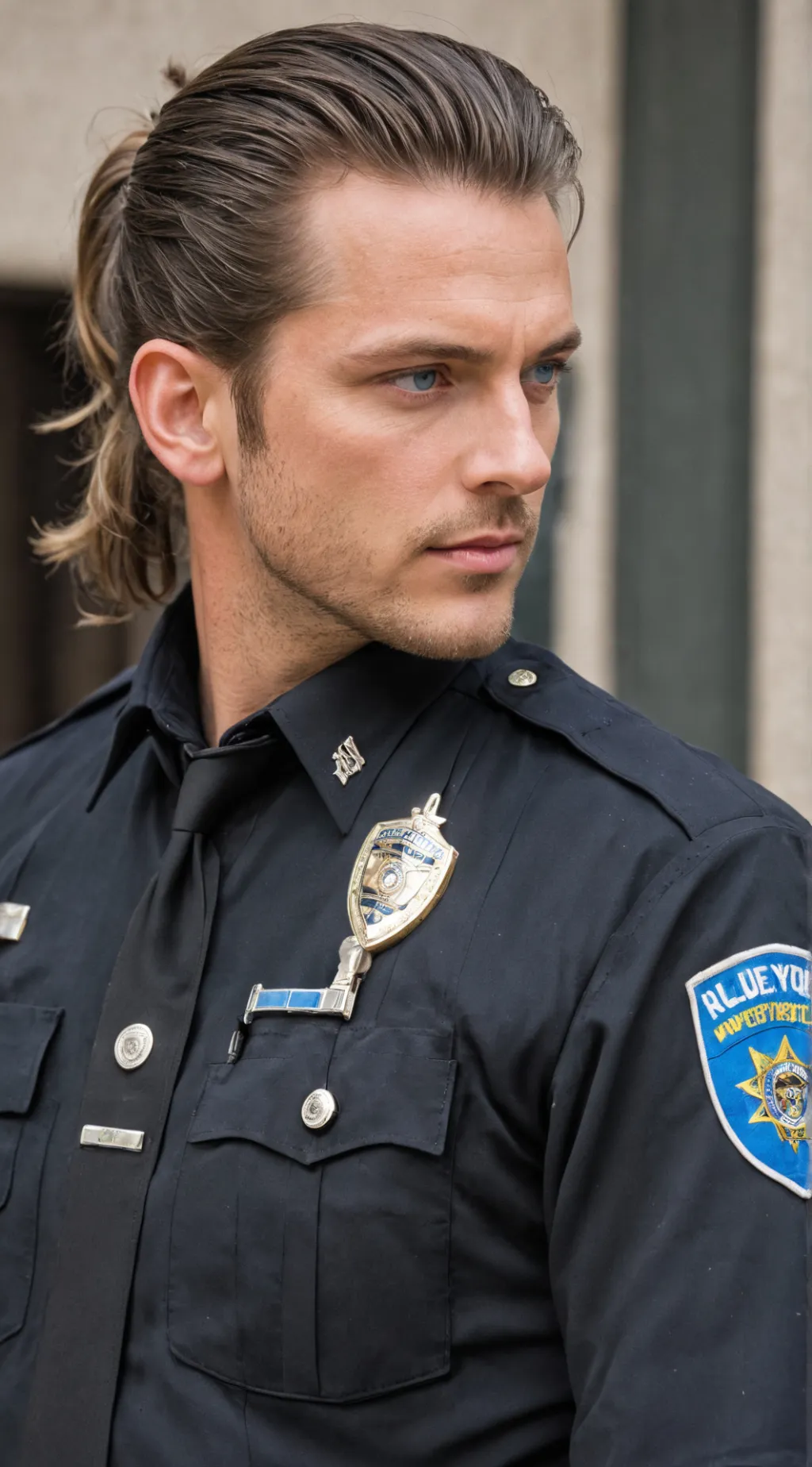 ai character: Officer Lincoln  background