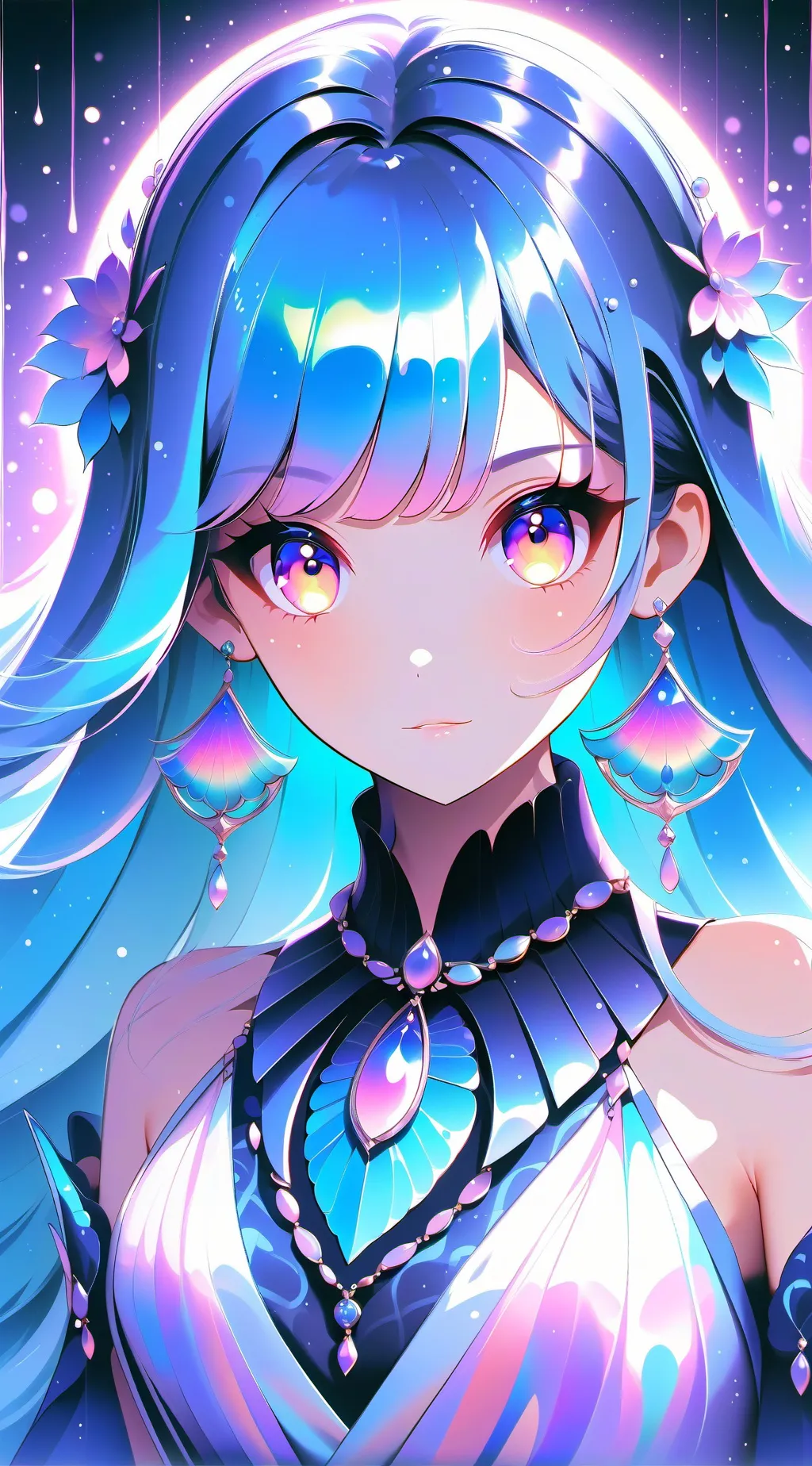 ai character: Crystal  background