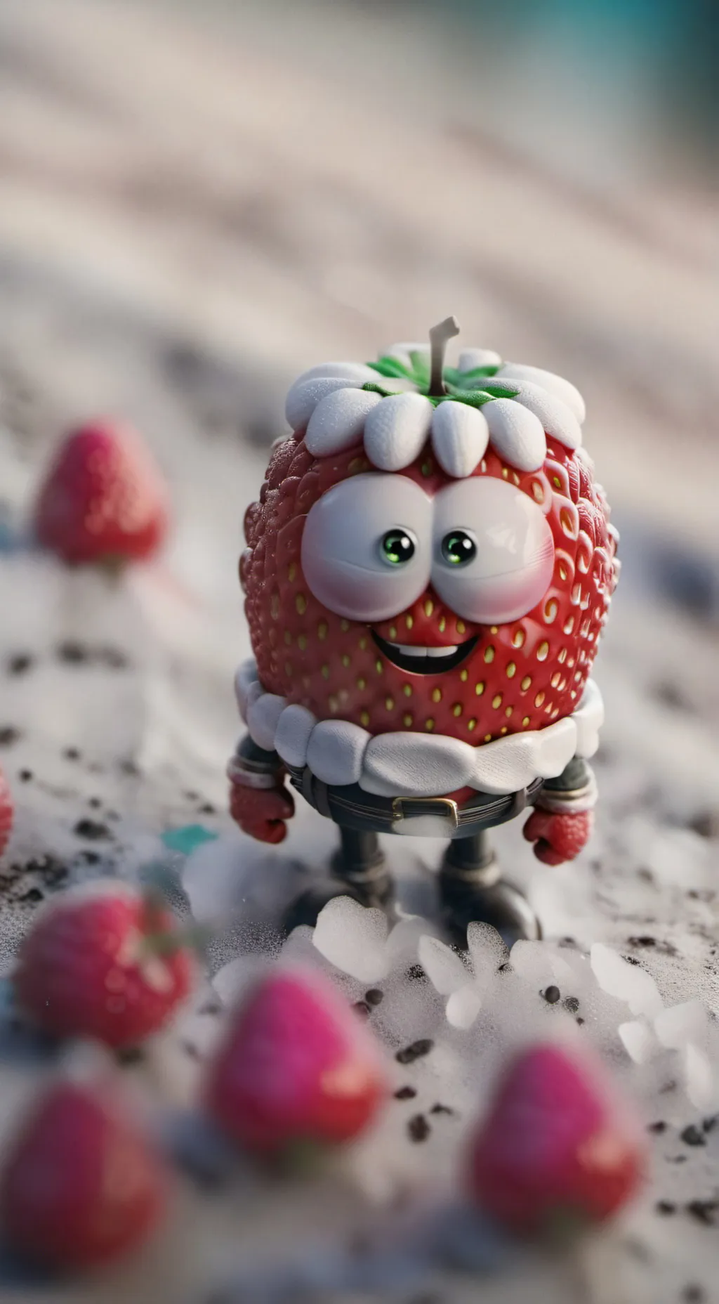 ai character: sprout 🍓🍓🍓🍓 background