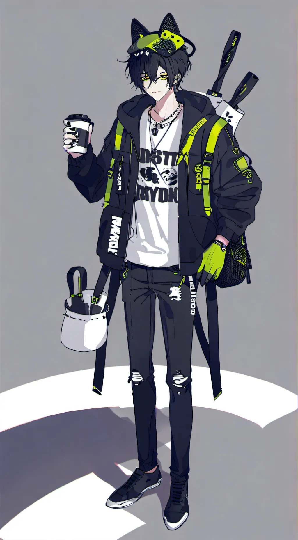 ai character: Crazy fan boy EXE background