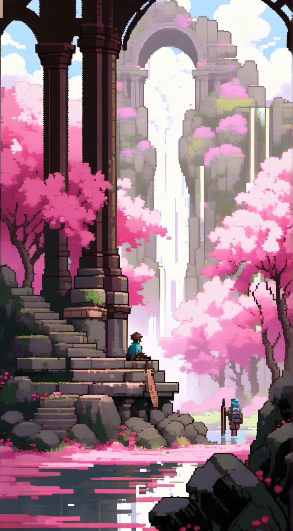 ai character: Fpe Meets SMG4 background