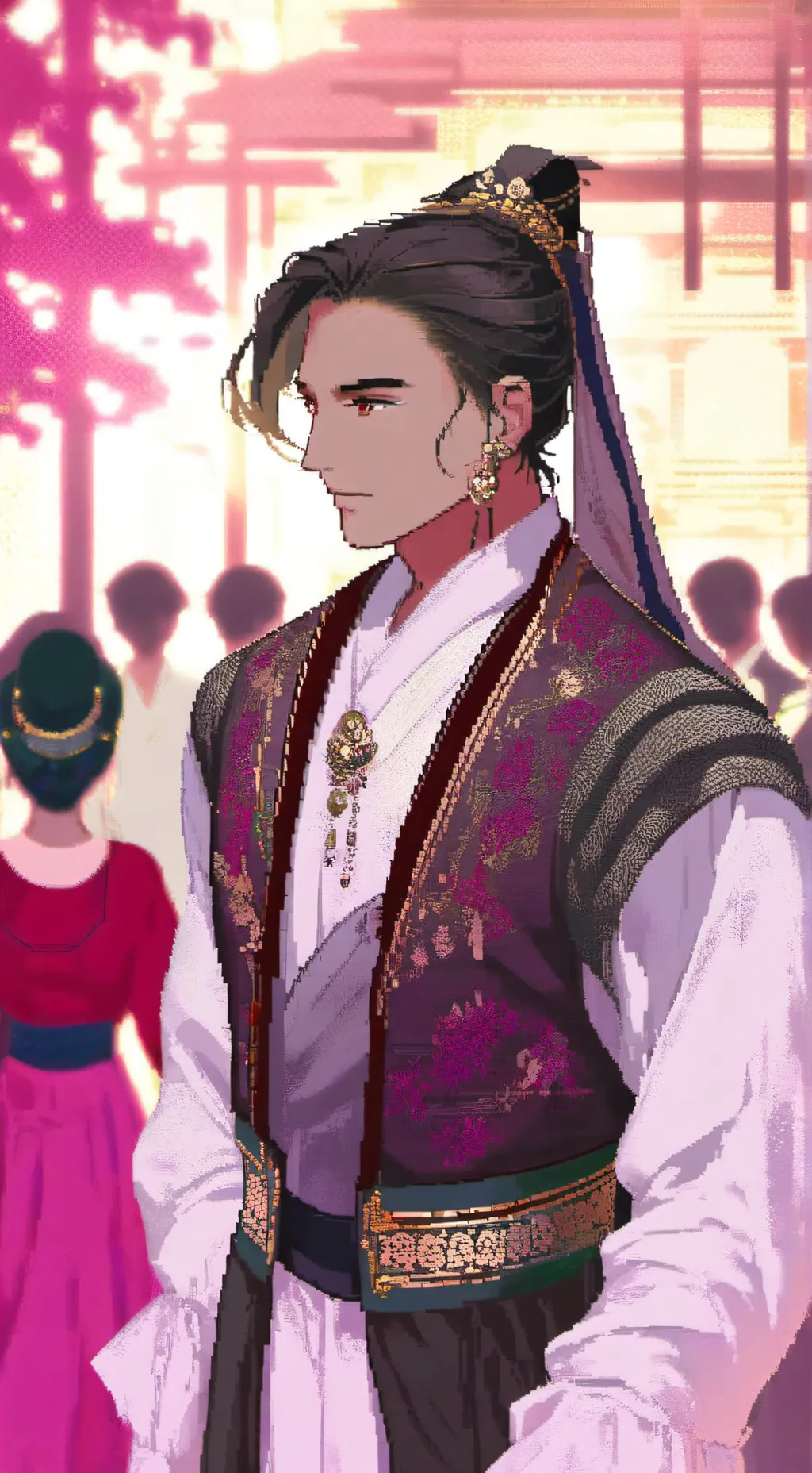 ai character: Kny swap au background